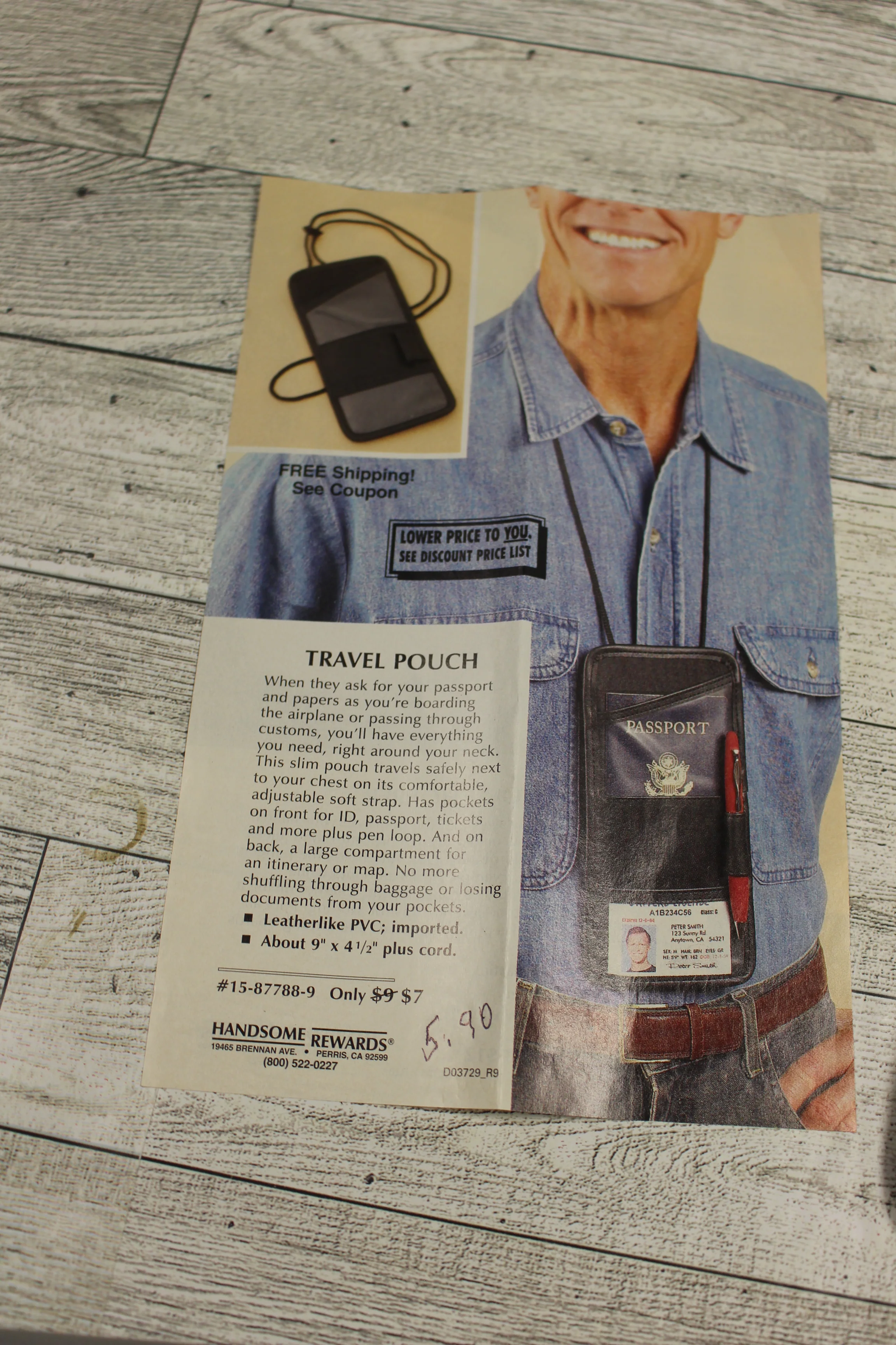 Handsome Rewards Travel Passport Travel Pouch - New - Image 3