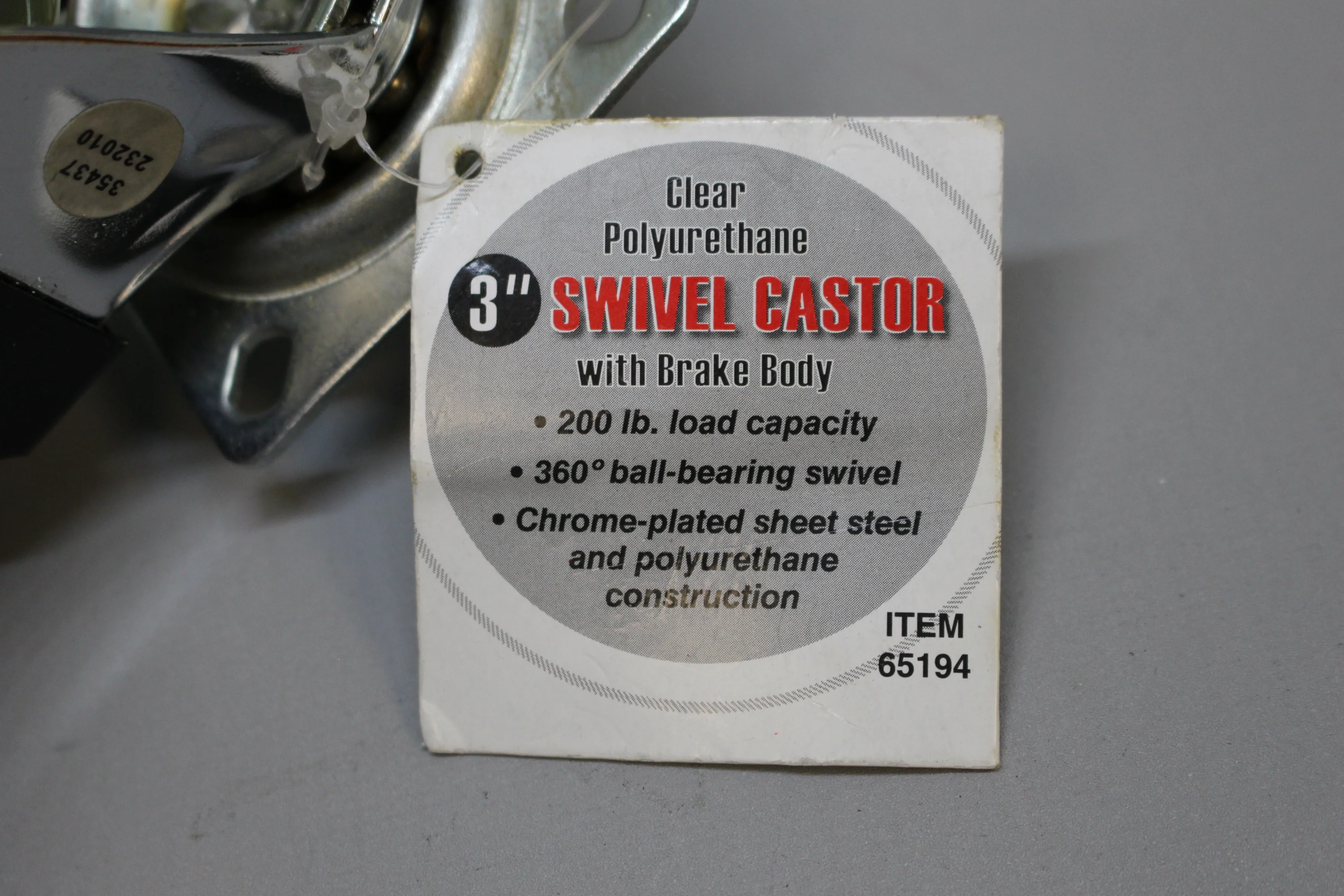Harbor Freight 3" Swivel Caster - 200 lb. load capacity - New - Image 2