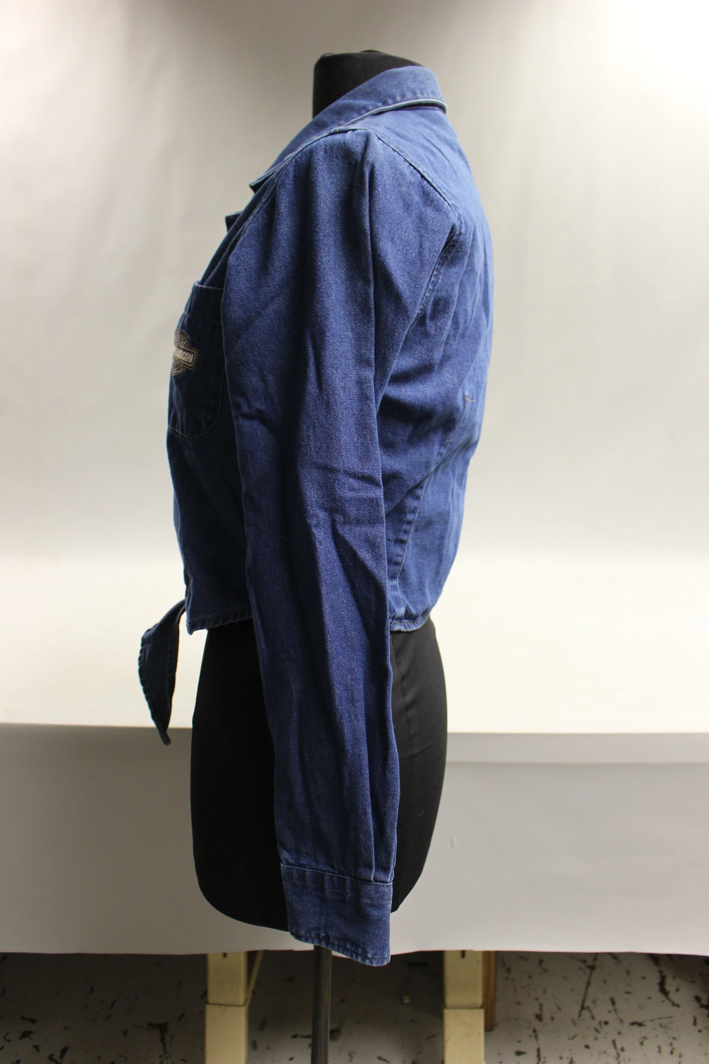 Harley Davidson Women's Denim Shirt - Small - Used - Image 4
