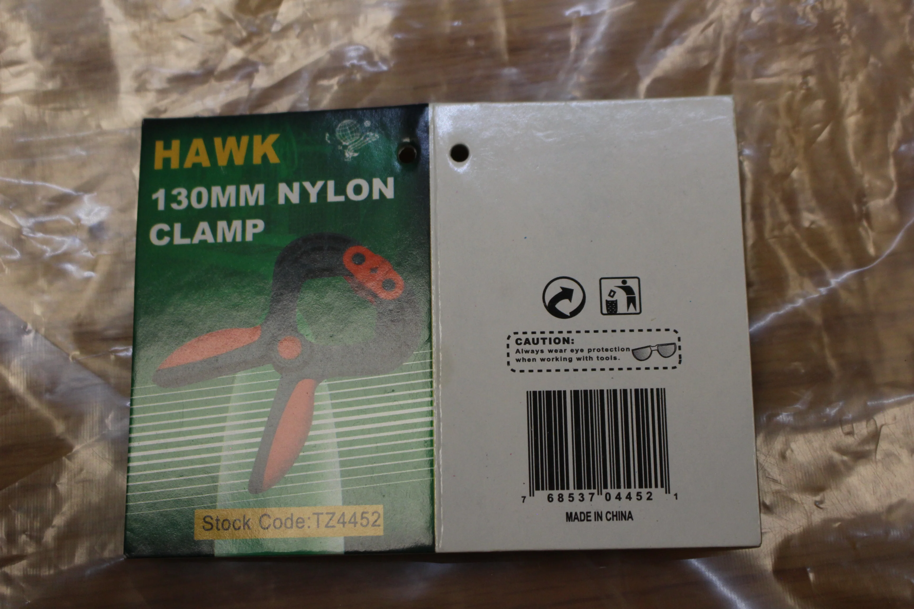 Hawk 130MM Nylon Clamp - TZ4452 - New - Image 2