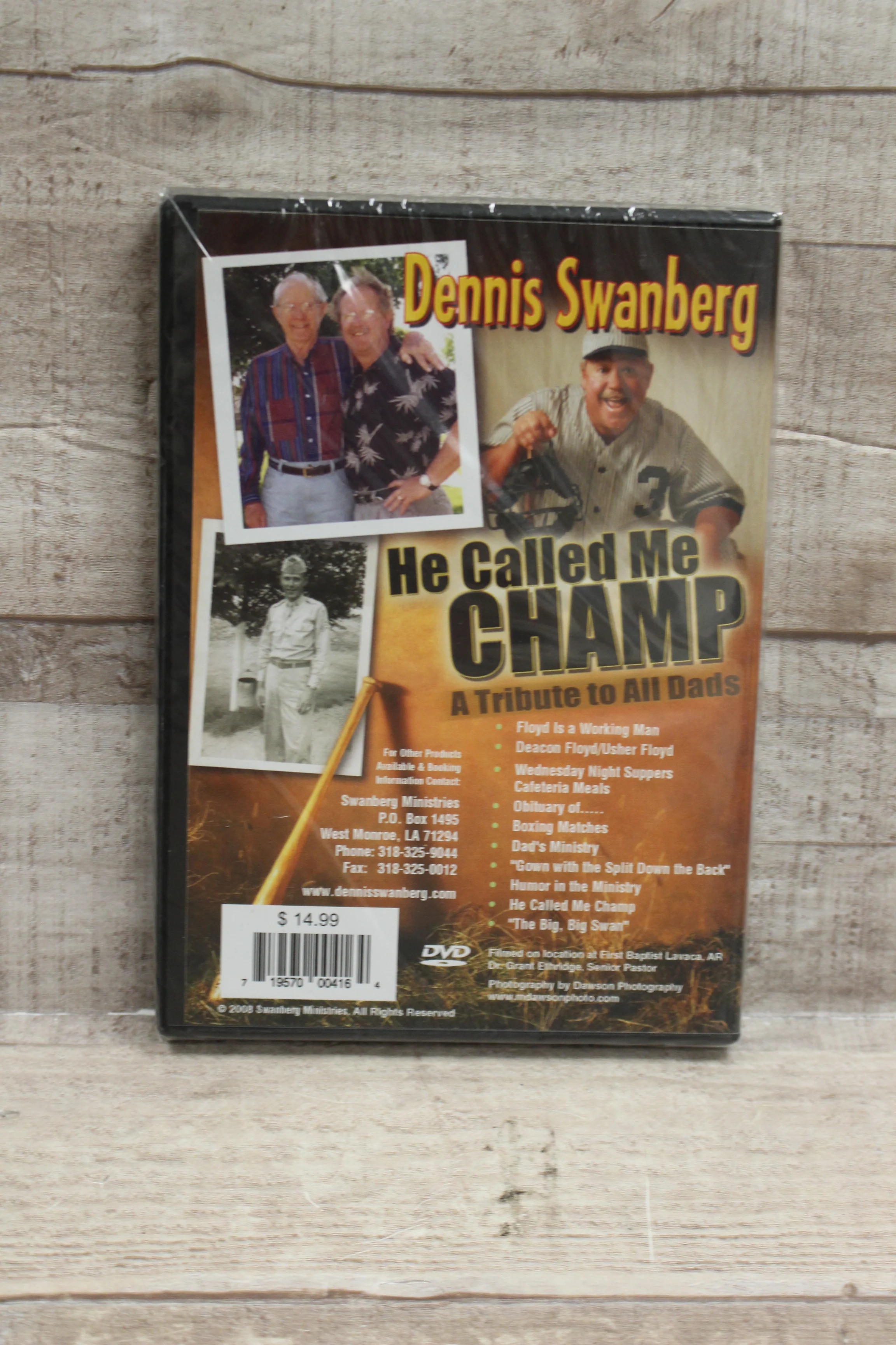 He Called Me Champ Dennis Swanberg DVD -New - Image 2
