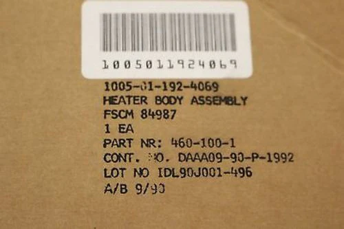 Heater Body Assembly - NSN 1005-01-192-4069 - P/N 460-100-1 - New - Image 7