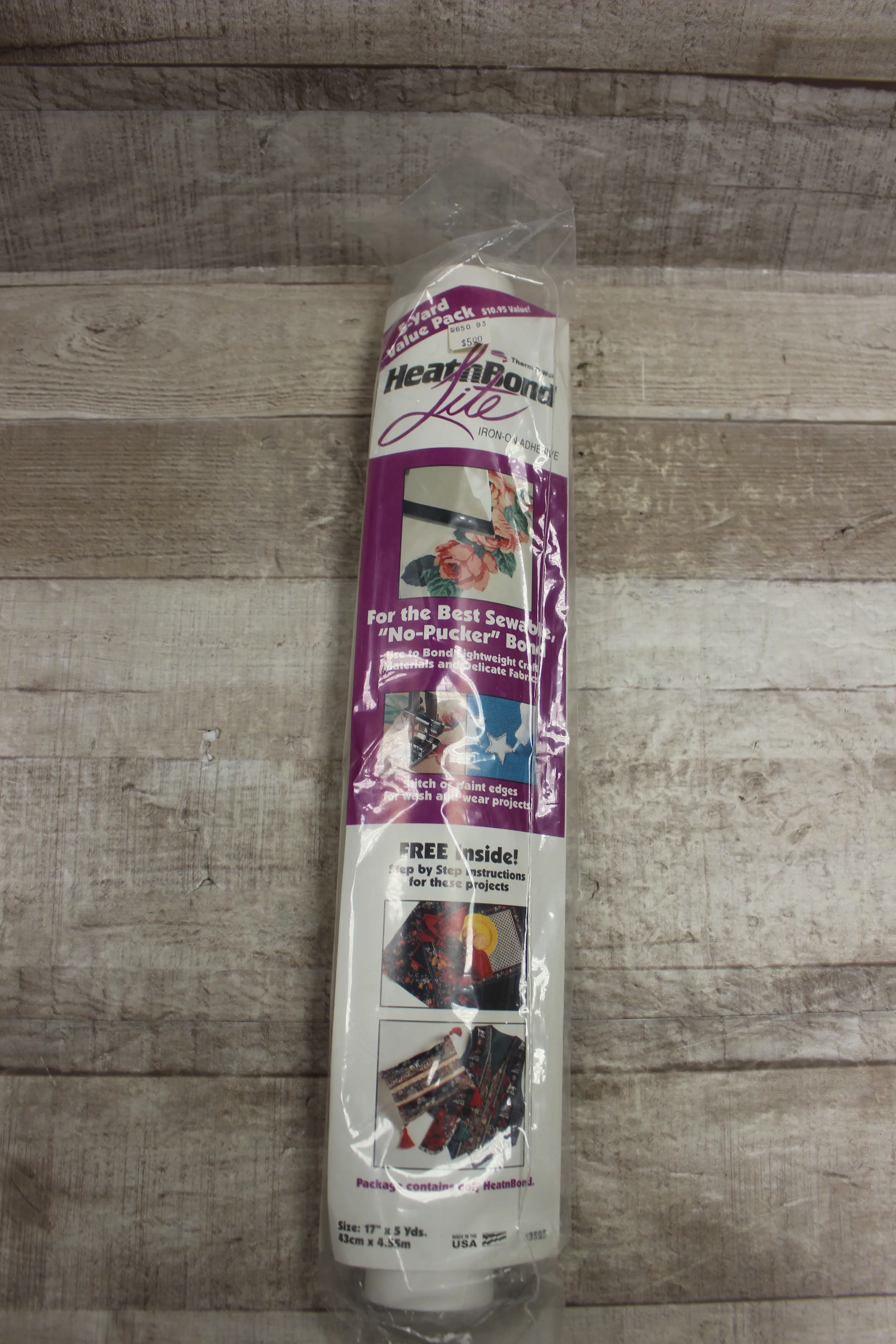 HeathBond Lite Iron On Adhesive 5 Yard Value Pack -New