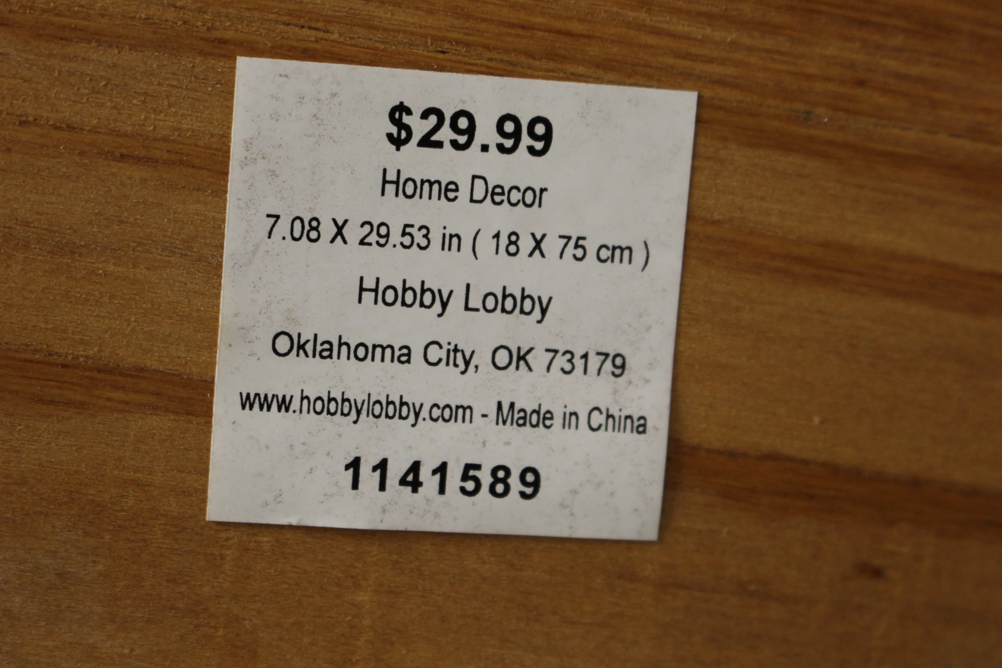 Hobby Lobby Farmhouse Arrow Decor Wall Hanging Sign - 7.08" x 29.53" - Used - Image 4
