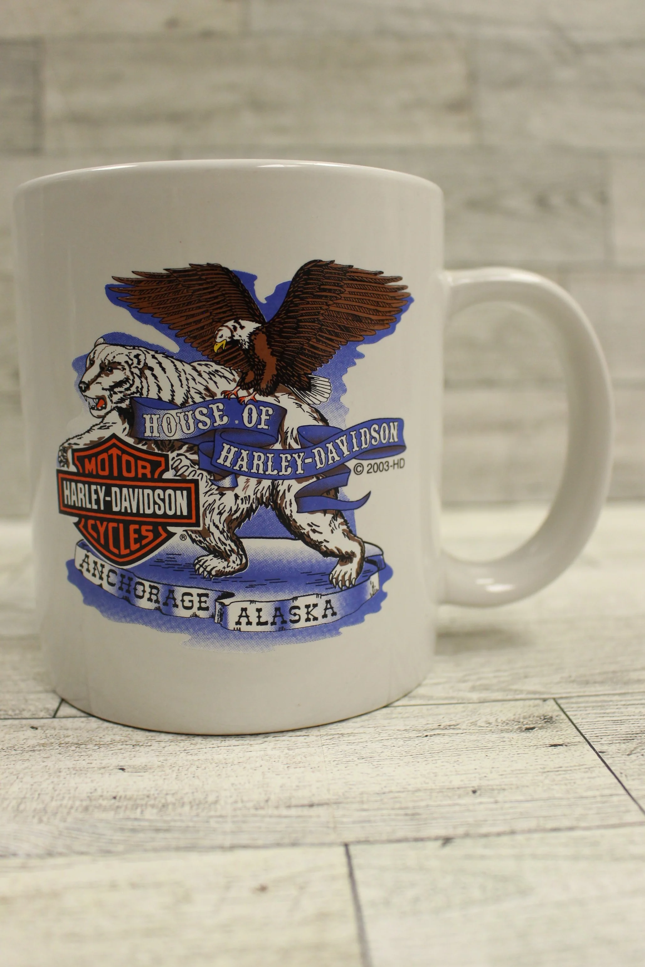 House of Harley Davidson Anchorage Alaska Coffee Mug - Used - Image 2