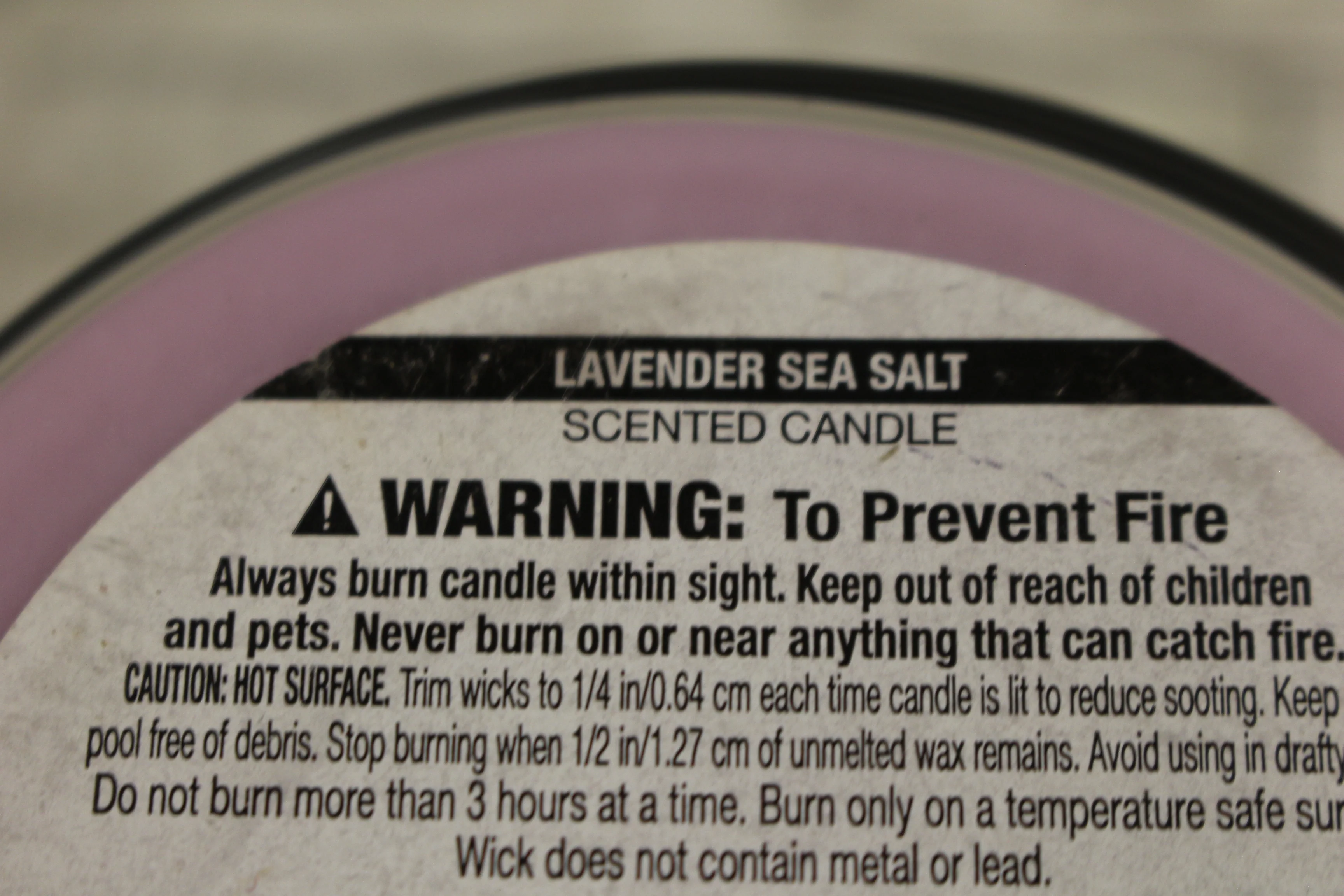 Huntington Home Lavender Sea Salt Soy Candle - 14 oz. - New - Image 2