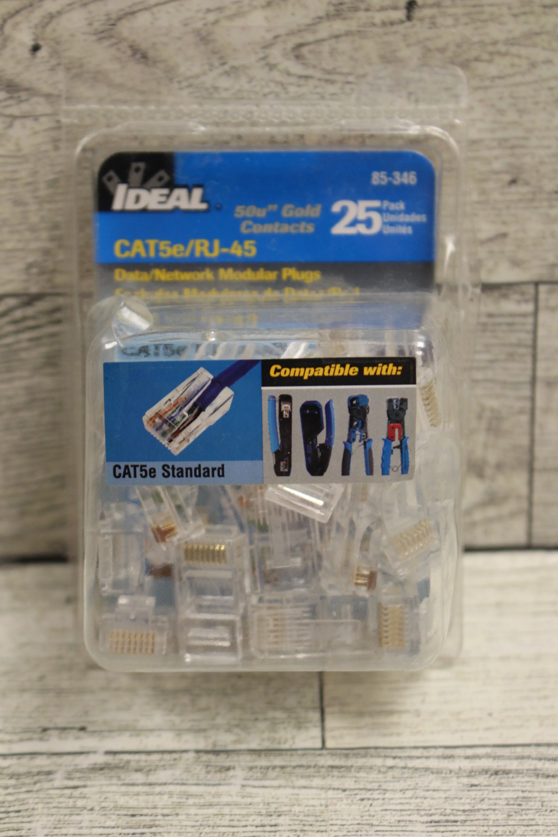 Ideal 85346 CAT5e/RJ-45 Data/Network Modular Plugs - 22 Pack - New