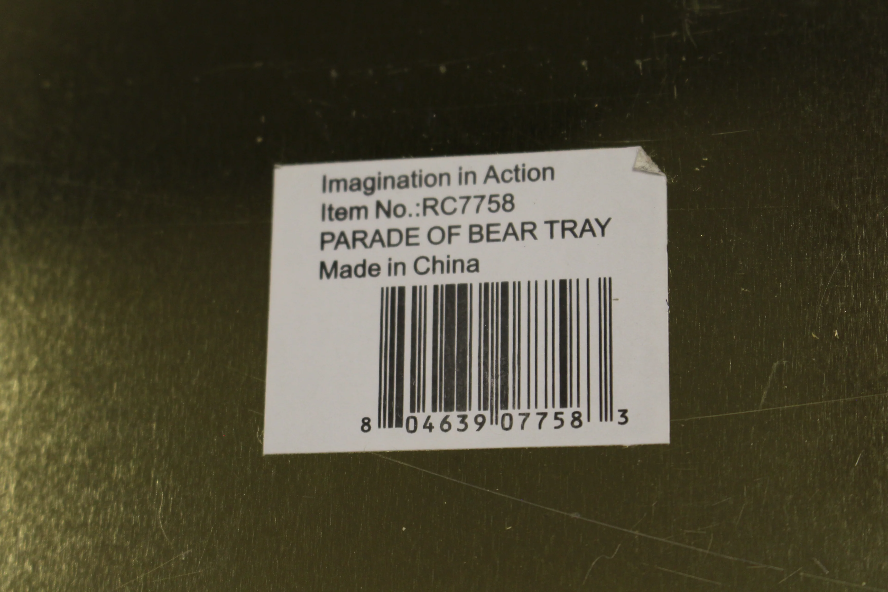Imagination in Action Parade of Bear Tin Tray - RC7758 - Used - Image 3