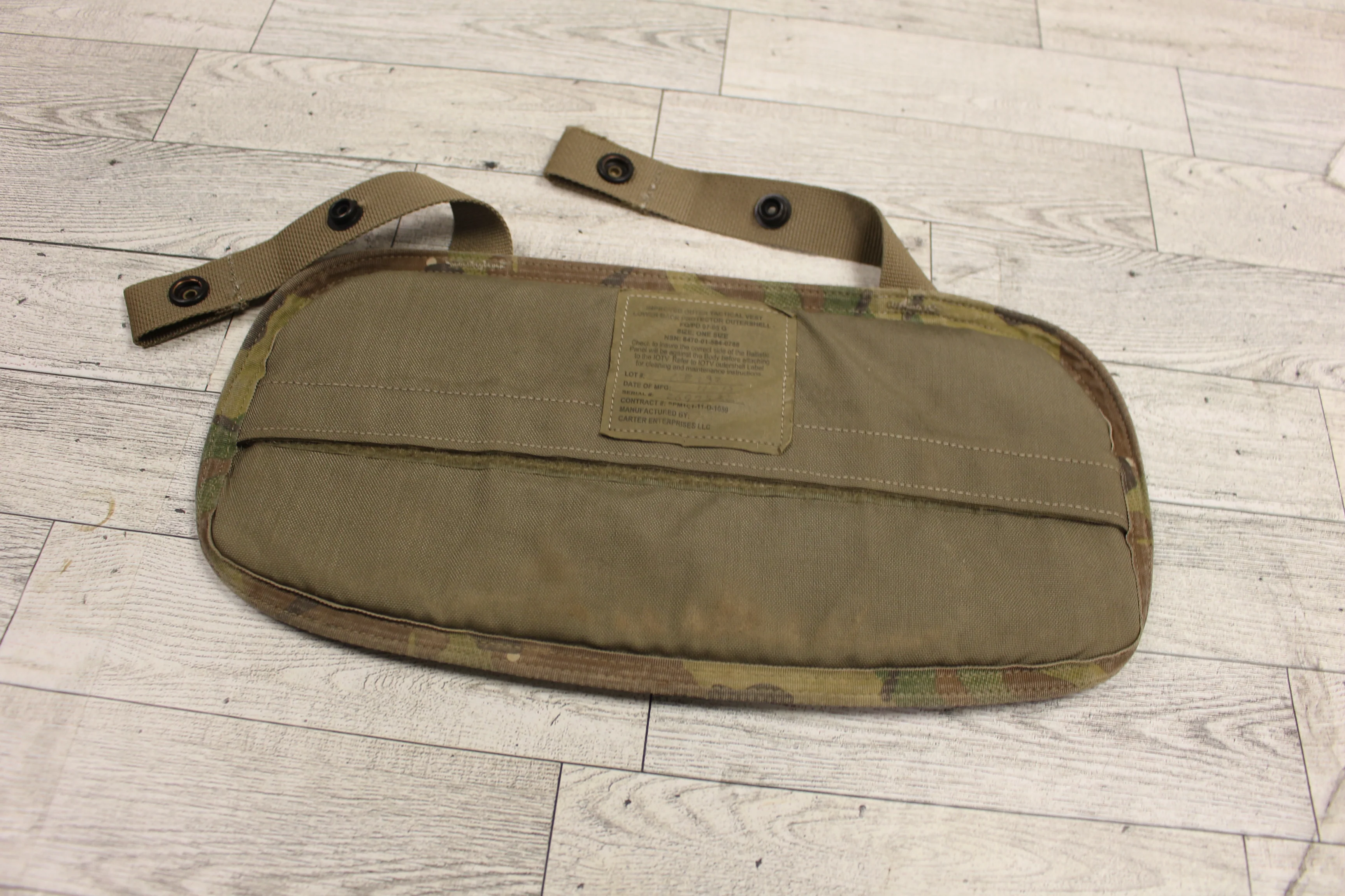 Improved Outer Tactical Vest Lower Back Protector Outershell - OCP - One Size - Used - Image 2
