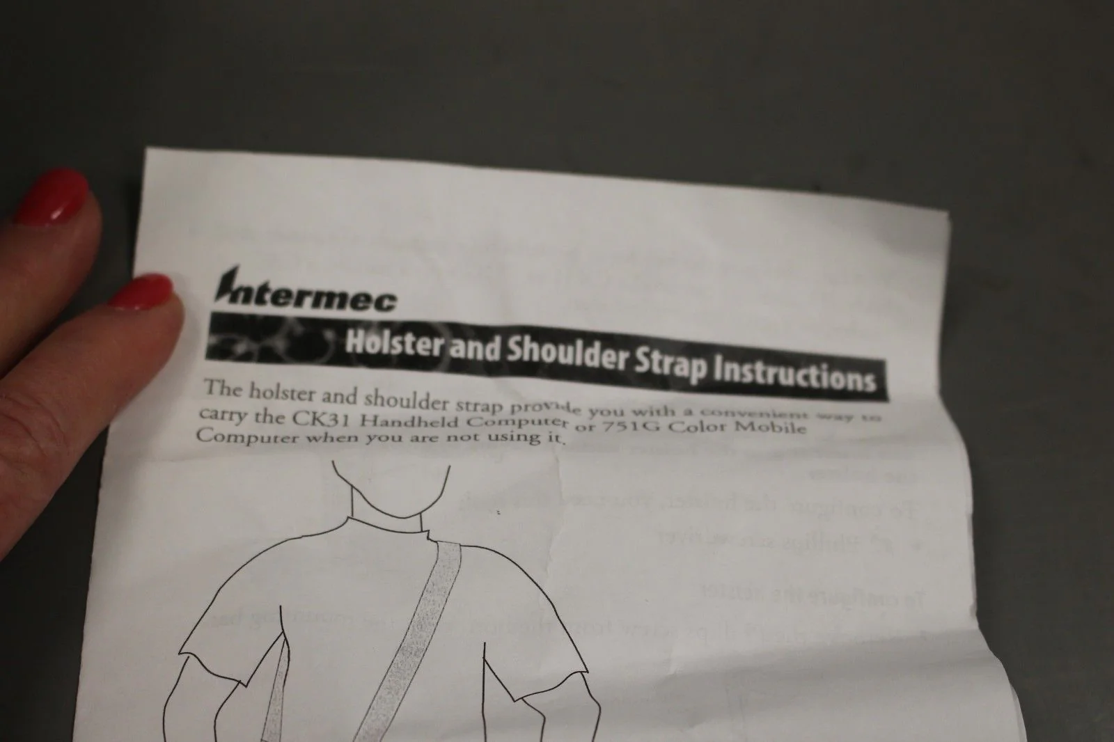 Intermec 751G Holster and Strap Assembly, 074100, 5340-01-560-0078, NEW! - Image 5