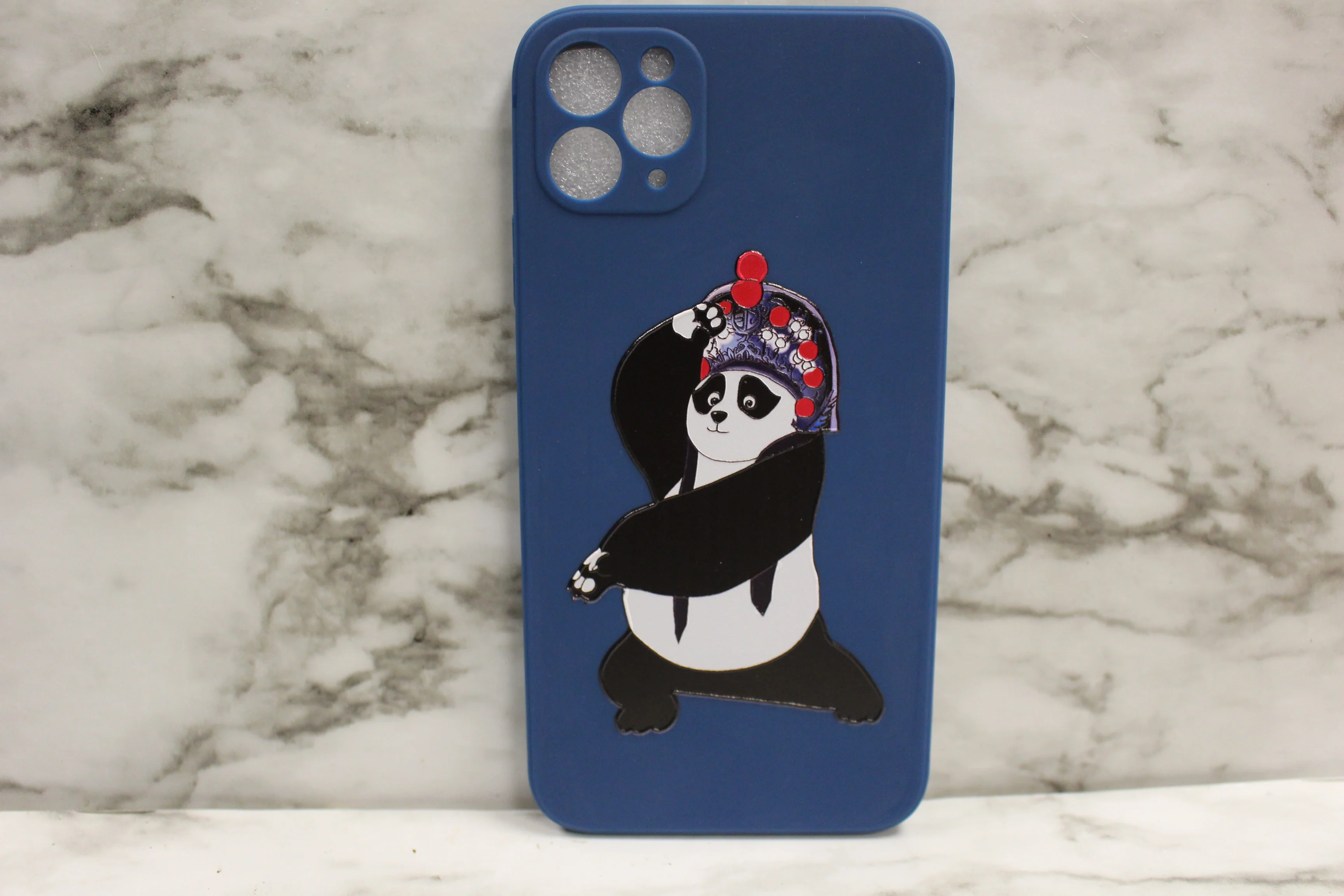 iPhone 11 Pro Max Extra Soft Protection Panda Design Case -Blue -New
