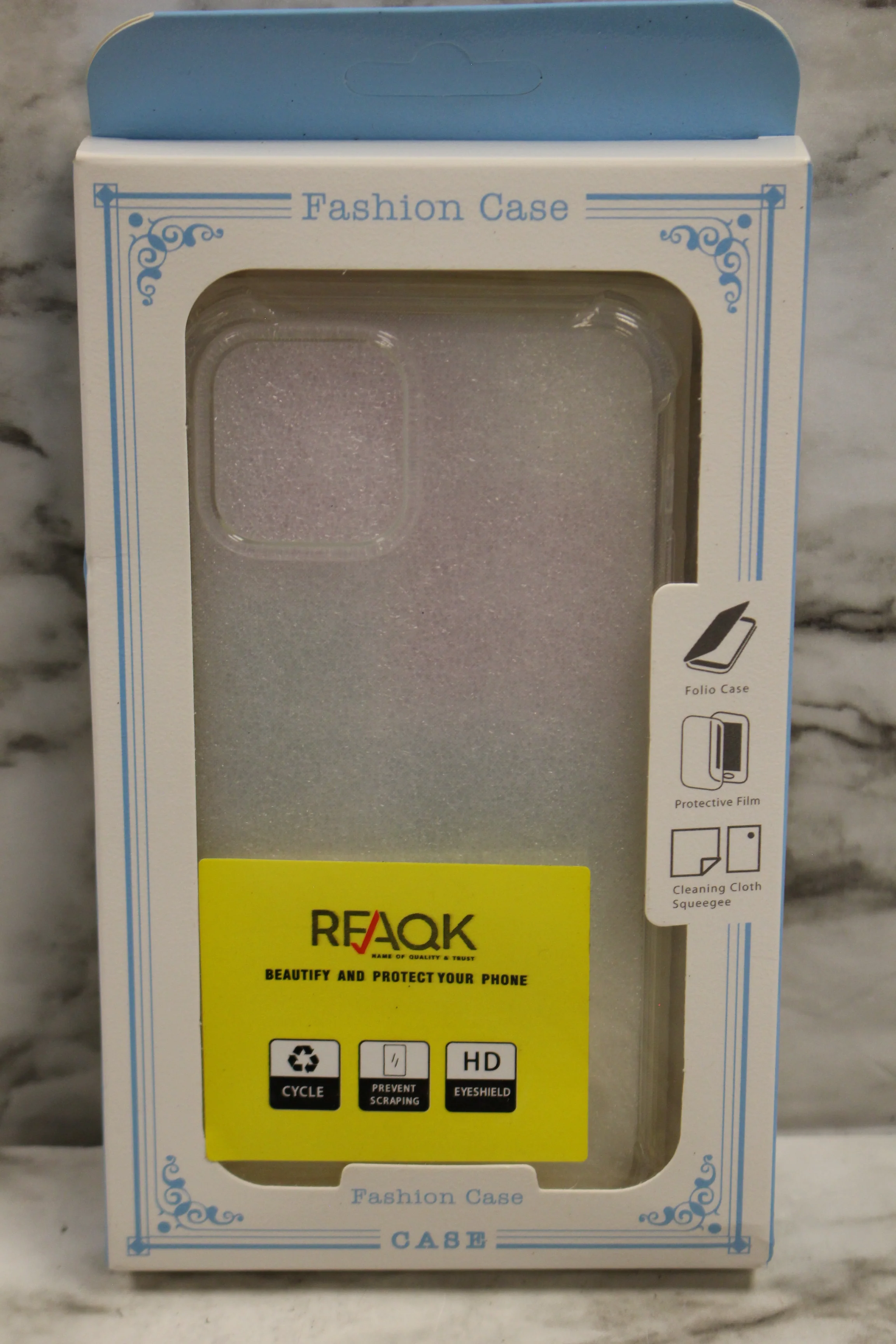 iPhone 12 Pro Fashion Clear Plastic Protective Case -Clear -New