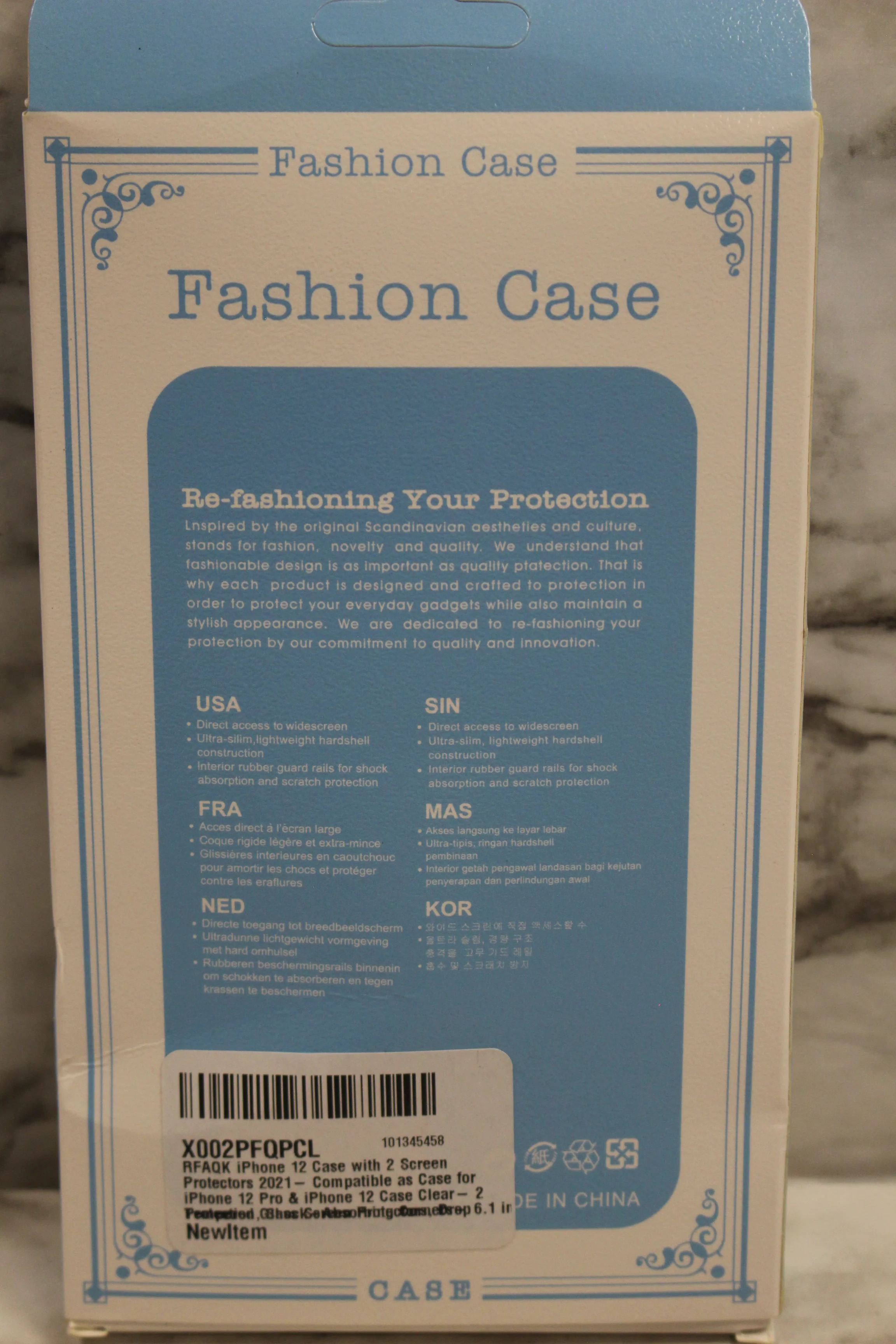 iPhone 12 Pro Fashion Clear Plastic Protective Case -Clear -New - Image 2