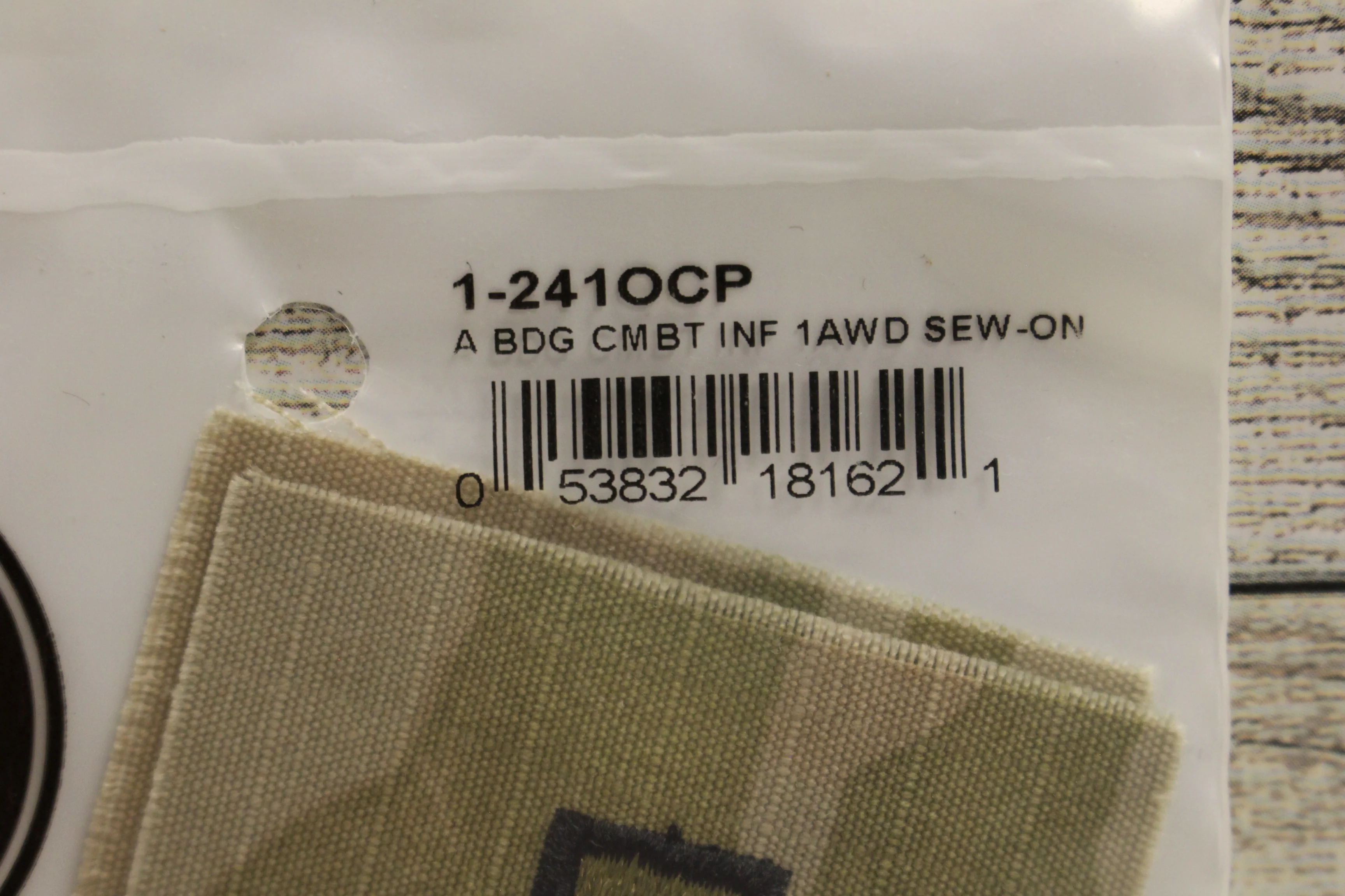 IRA Green US Army Combat Infantry 1AWD Patch - Sew On - Set of 2 - New - Image 2