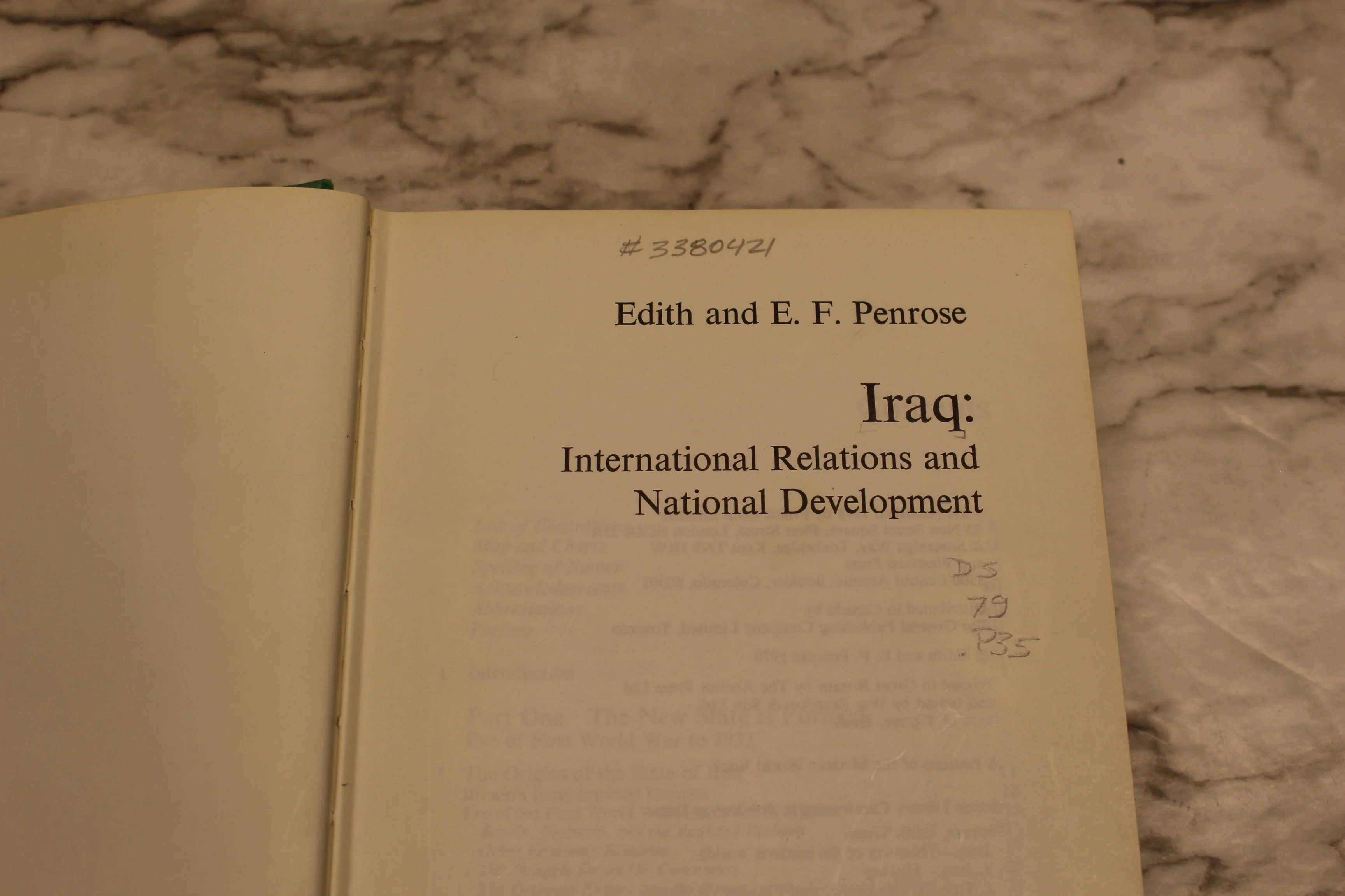 Iraq: International Relations and National Development - Edith & E.F. Penrose - Image 3