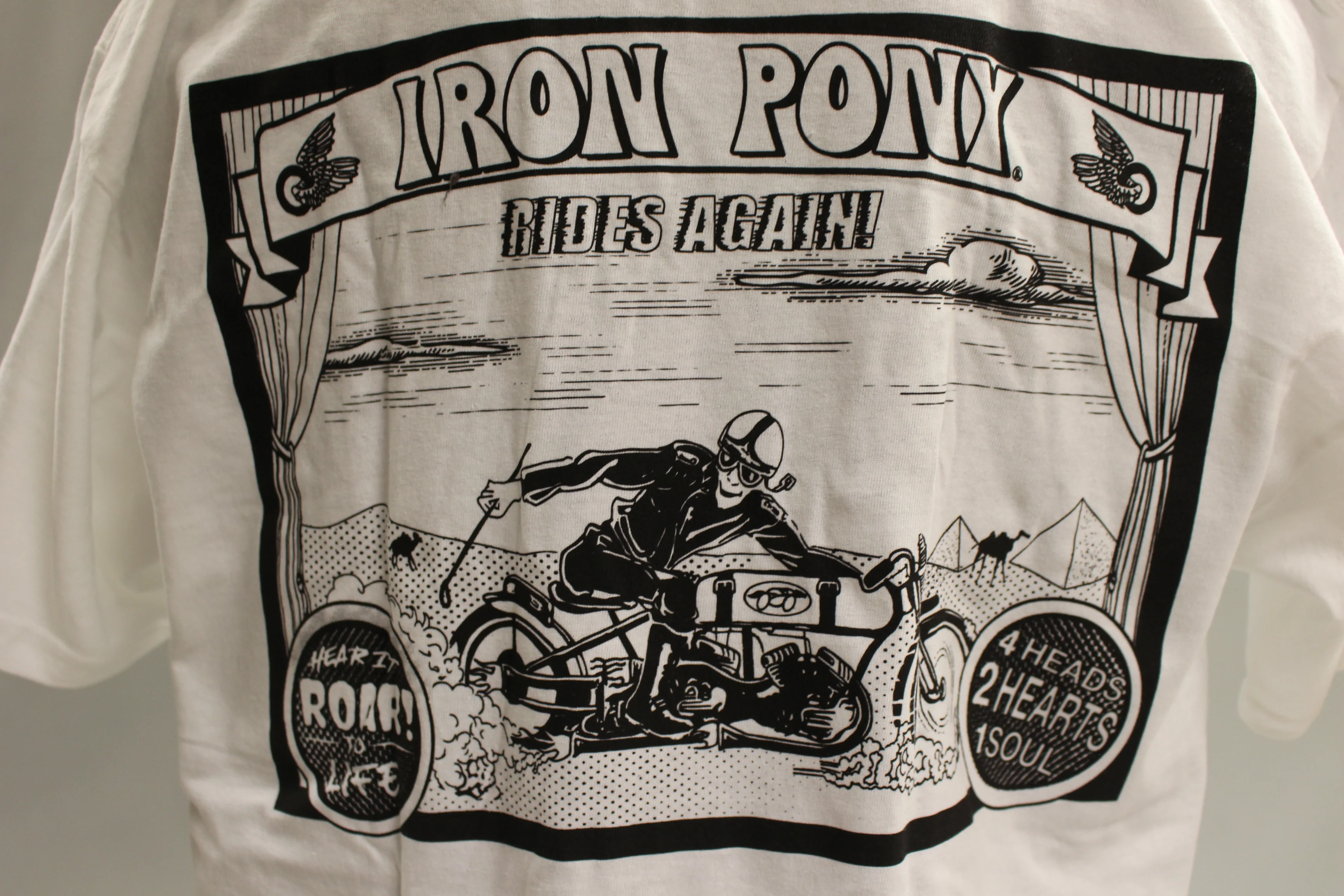 Iron Pony Rides Again T-Shirt - White - Large - Used - Image 2