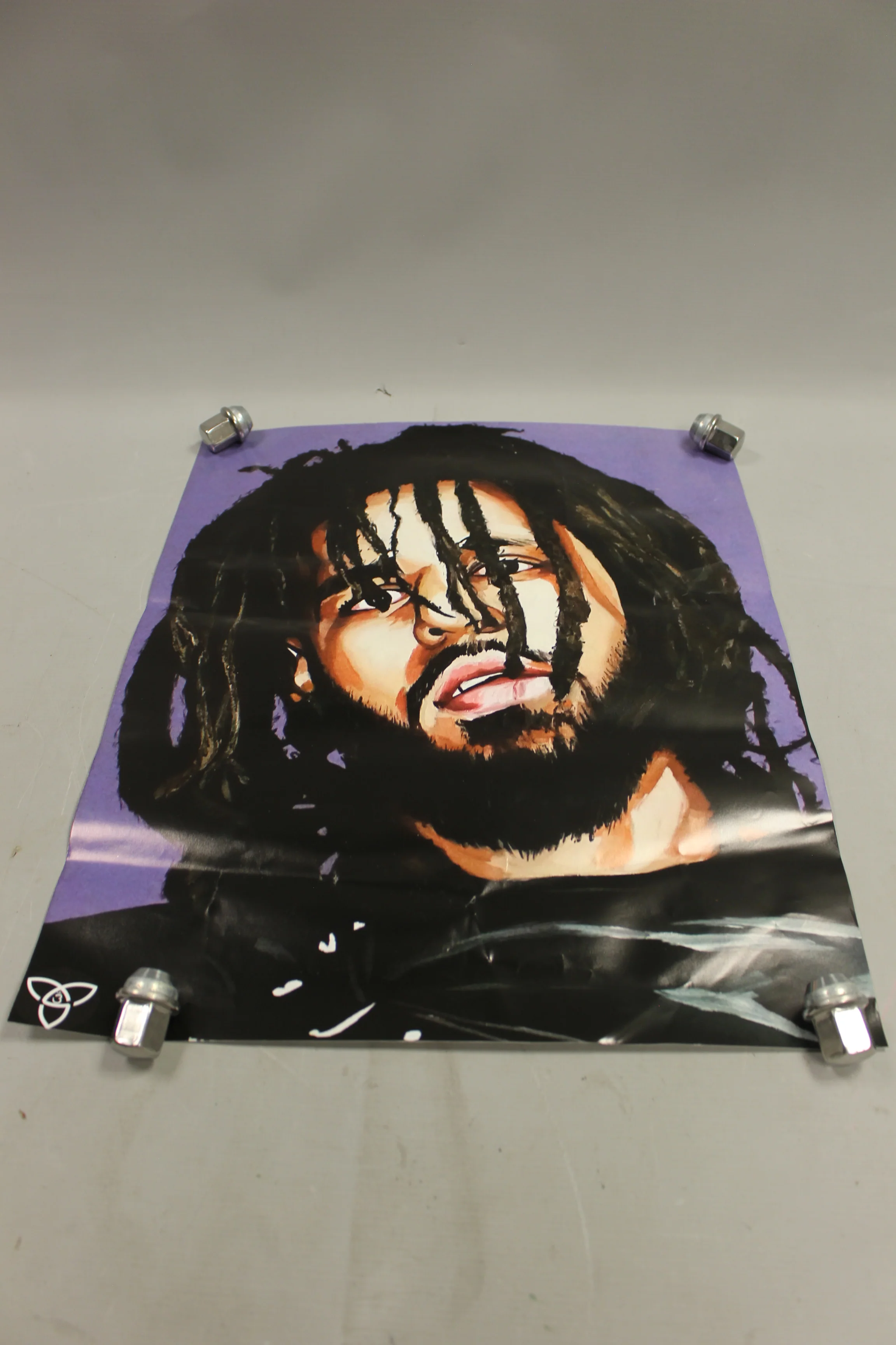 J Cole Hip Hop Poster - 20" x 16" - Used