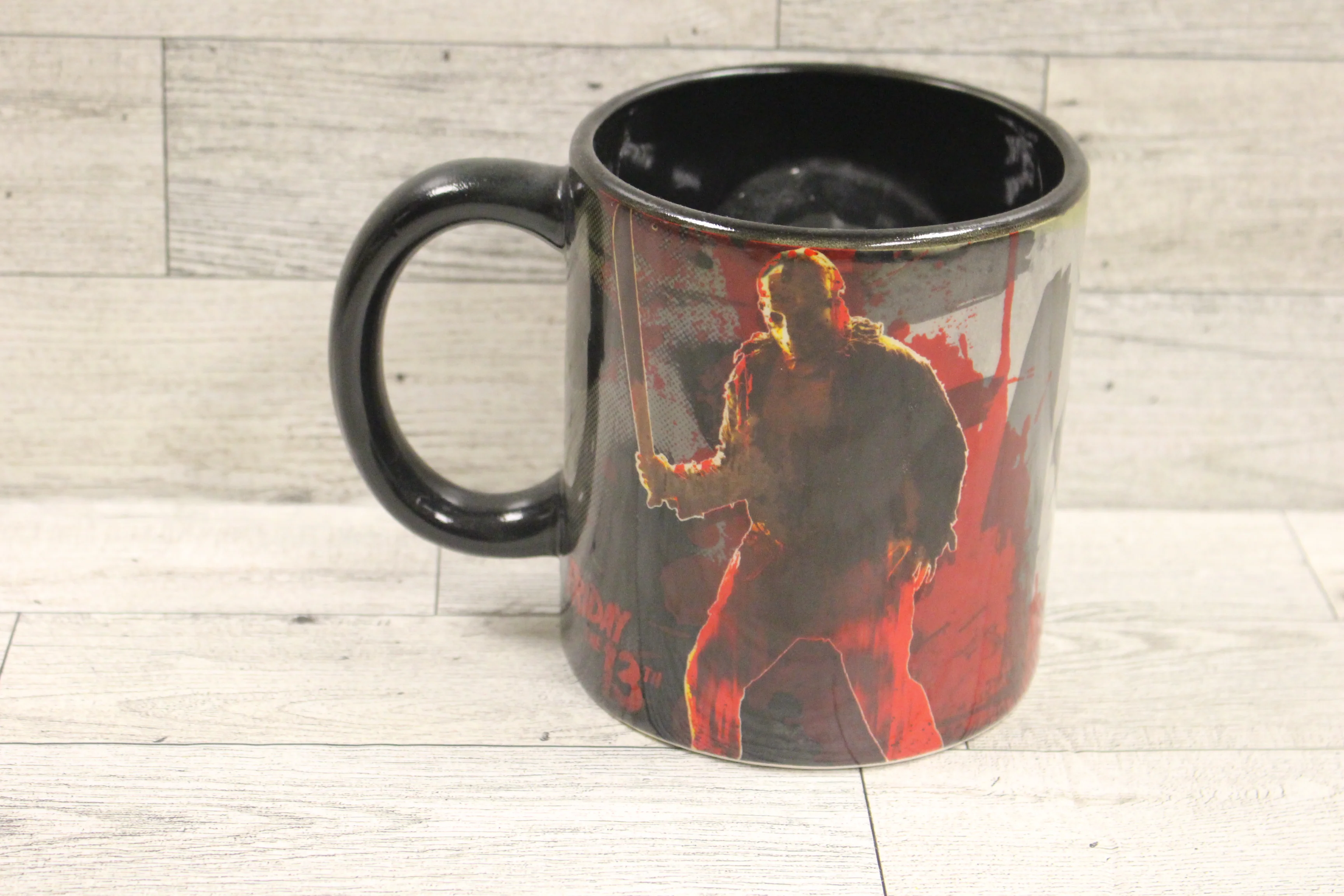 Jason Friday the 13th Ceramic 20oz Coffee Mug - Spinning Mask - New - Image 2
