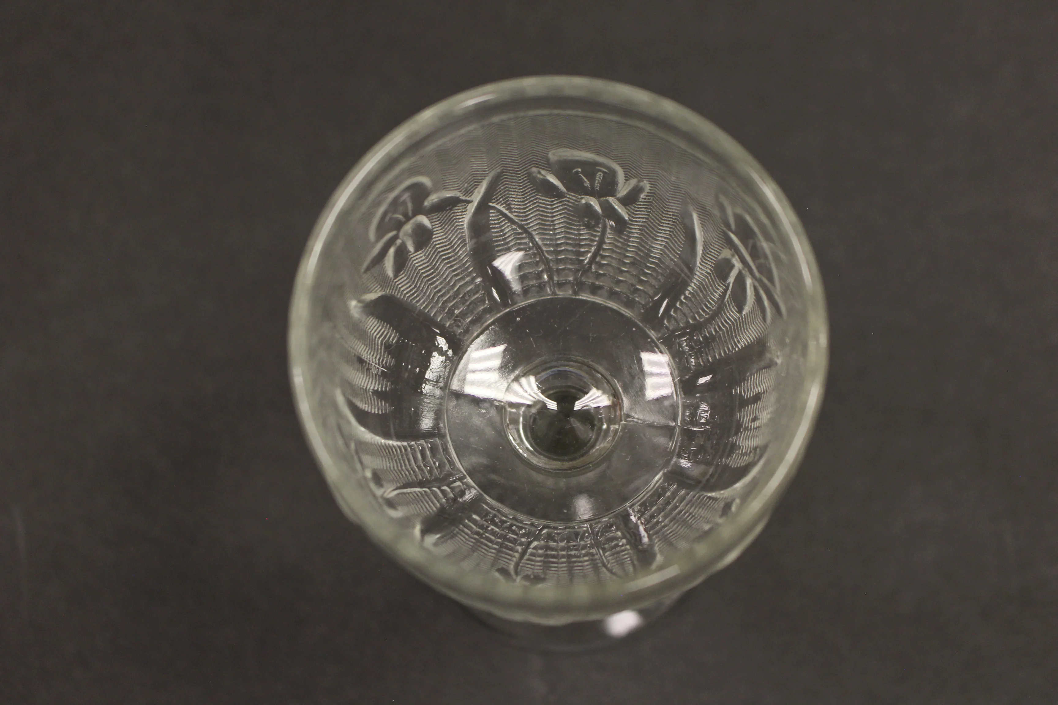 Jeannette Iris & Herringbone Clear Liquor Cocktail Glass - Used - Image 2