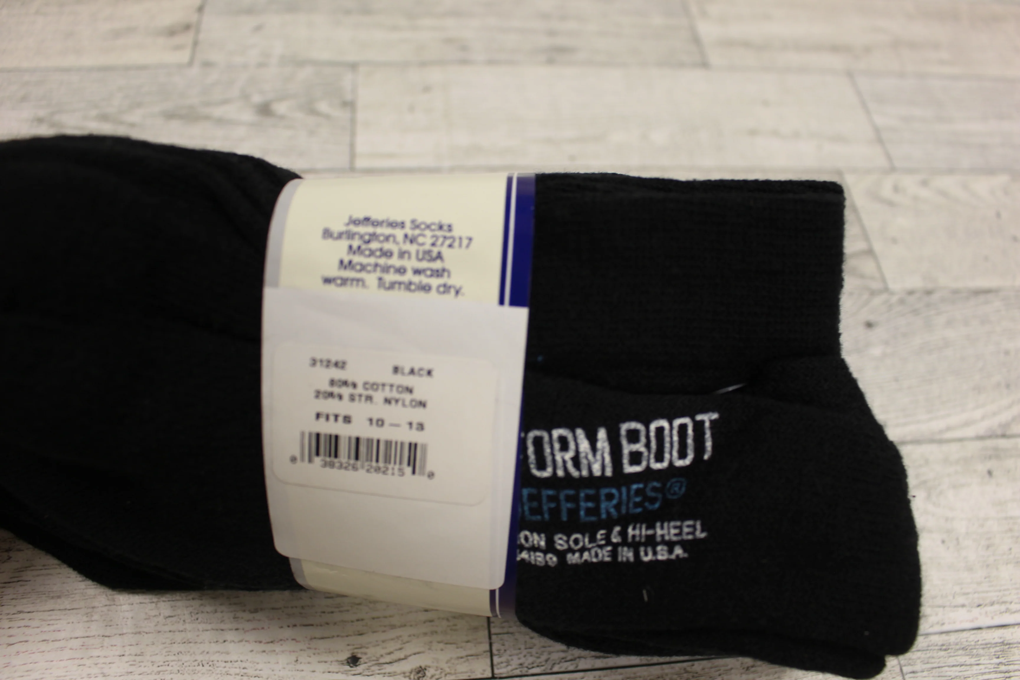 Jefferies Black Boot Socks - Size: 10 -13 -Pack of 2 - New - Image 4