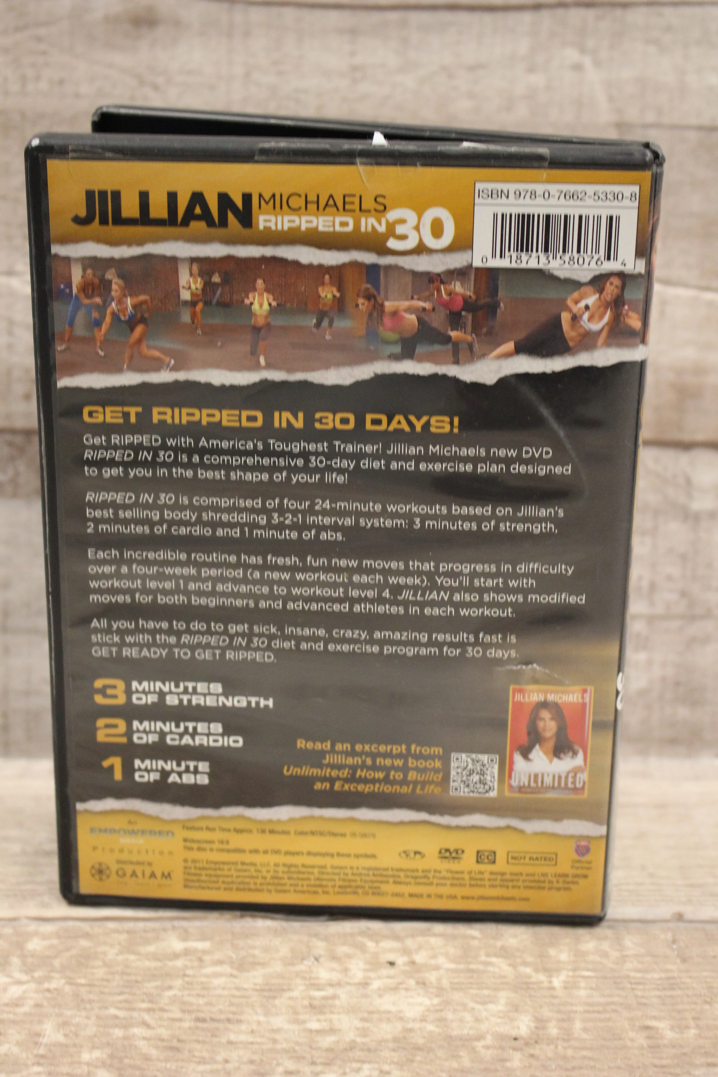 Jillian Michaels Ripped In 30 Minutes DVD -Used - Image 2