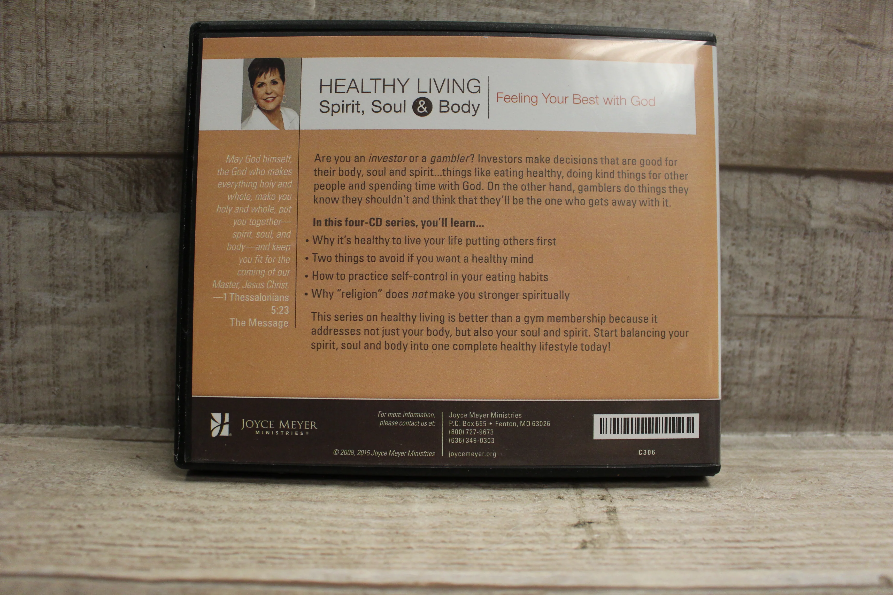 Joyce Meyer Healthy Living Spirit Soul Body Feeling Your Best God CD -Used - Image 2