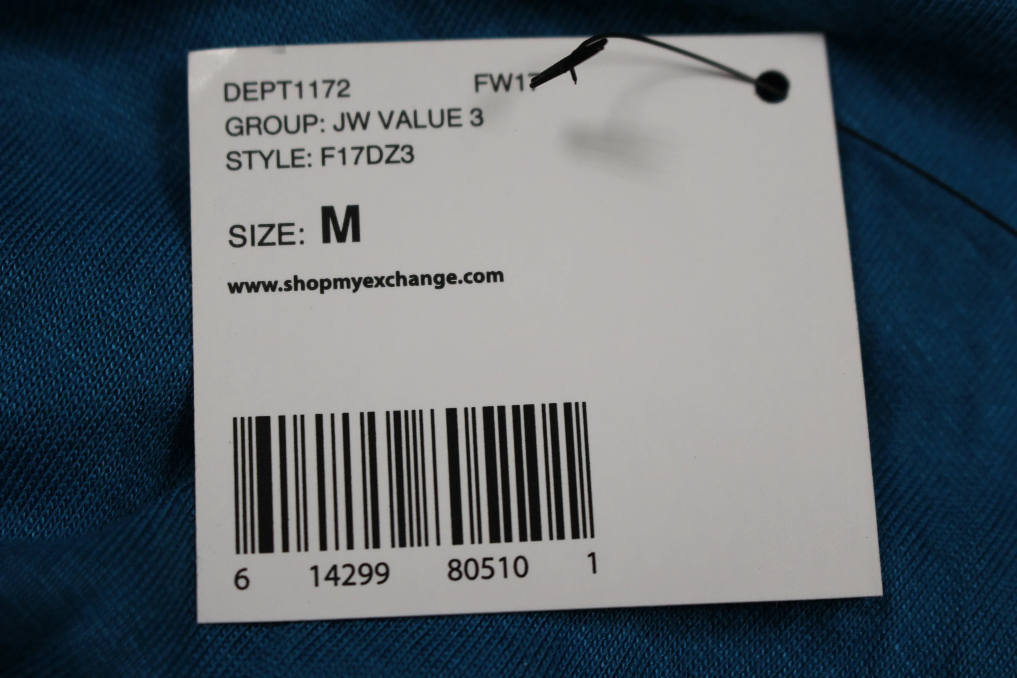 JW Style Long Sleeve T-Shirt, Medium, New - Image 3