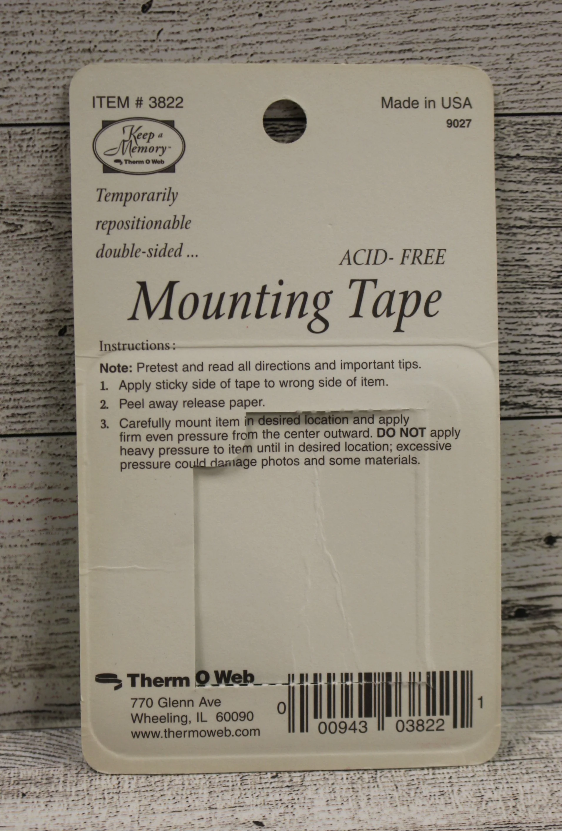 Keep A Memory Double-Sided Temporarily Repositionable Mounting Tape - Acid-Free - Image 2