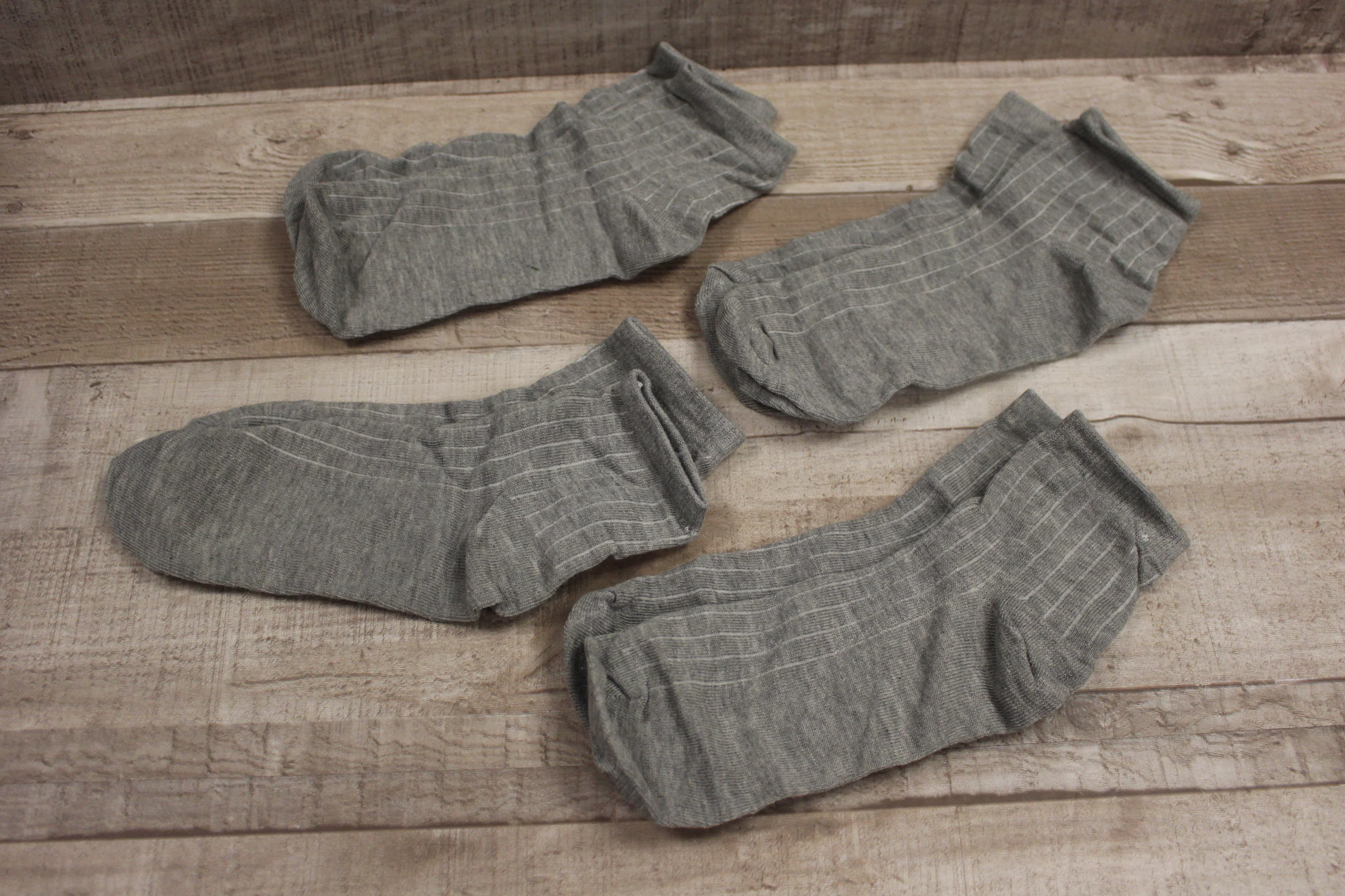 Kids Socks - Set of 4 - Grey - Large - New