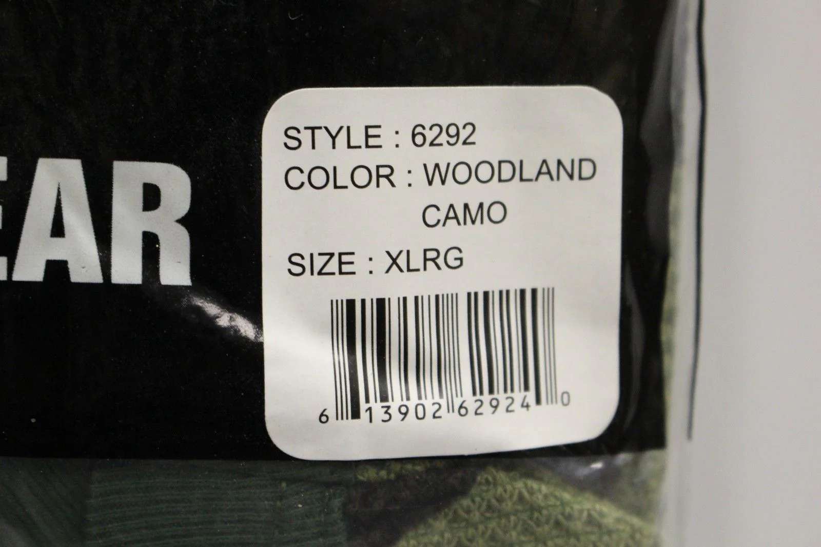Kids Ultra Force Thermal Woodland Camo Top, XL, NEW! - Image 3