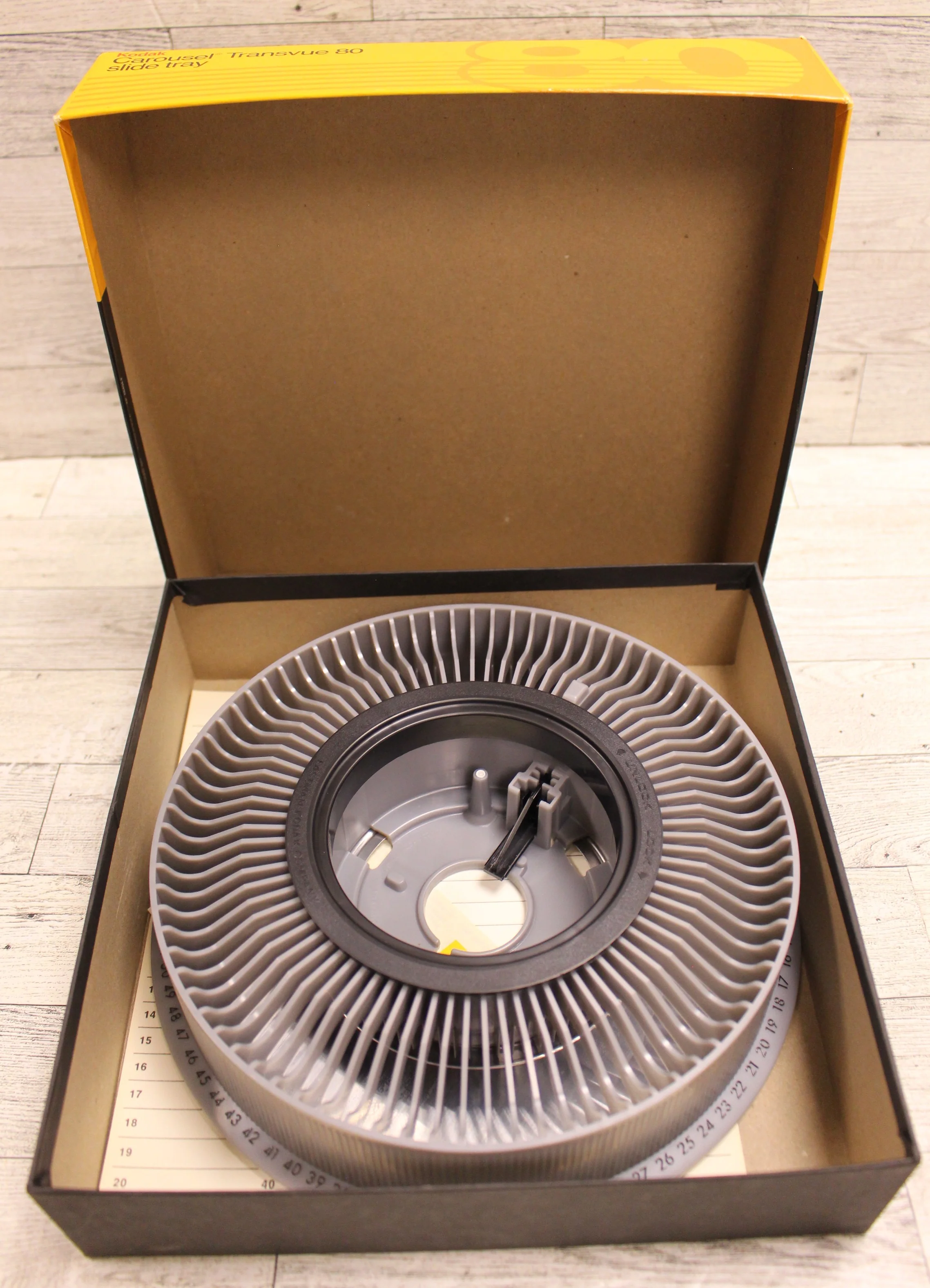 Kodak Carousel Transvue 80 Slide Tray in Original Box - Used