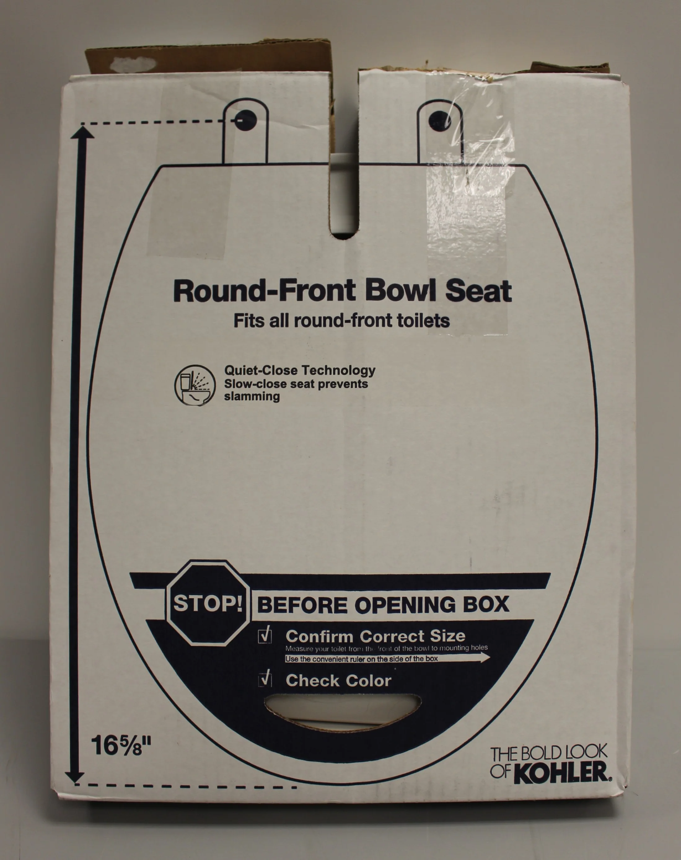 Kohler Brevia Quiet-Close Round-Front Toilet Seat - White - 20111-0 - New - Image 5
