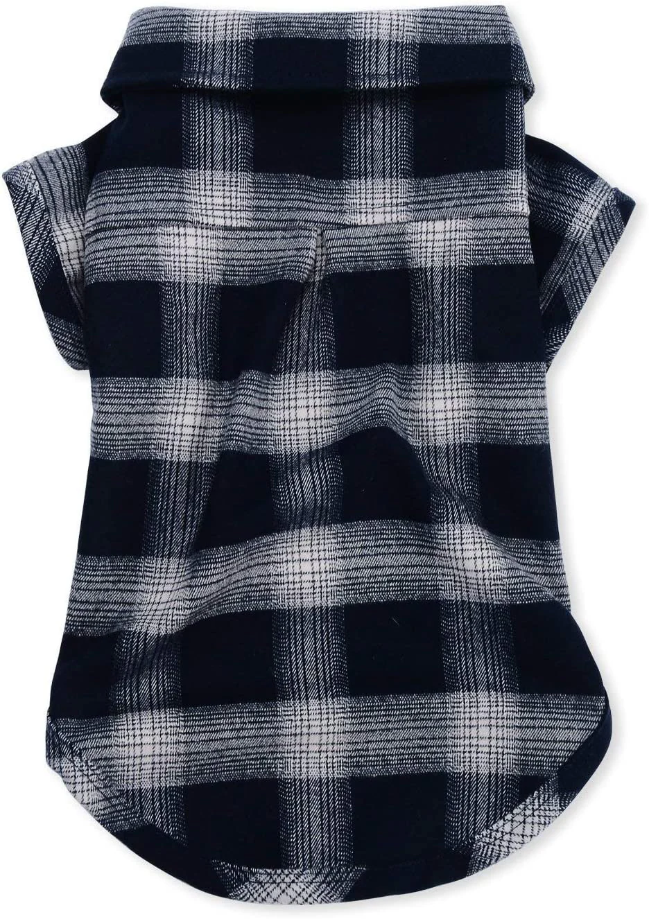 Koneseve Plaid Pet Dog Cat Shirt Sweater - Navy Blue Plaid - XL (15-20 lbs) -New - Image 2