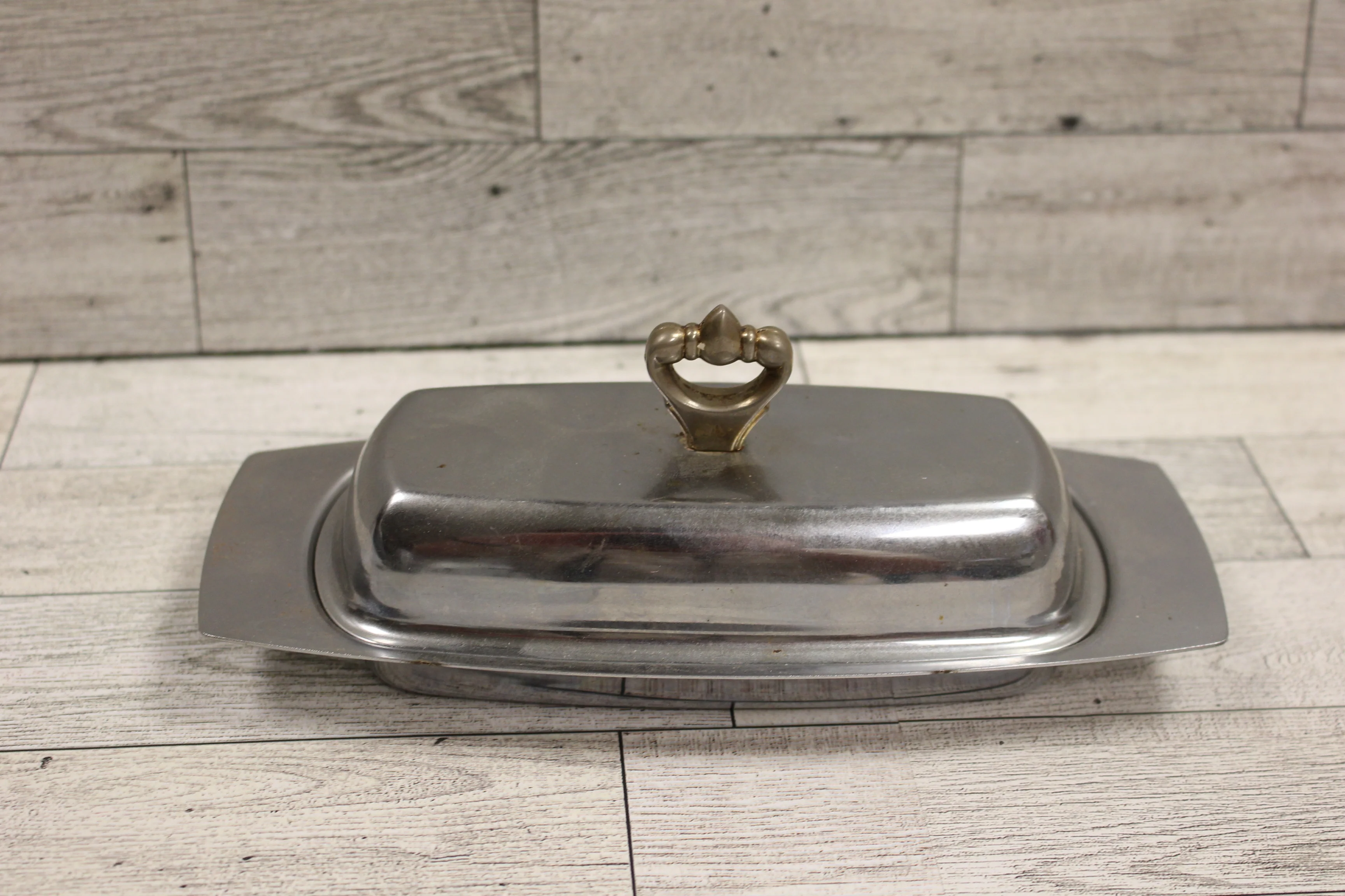 Kromex Silver Butter Plate Dish - Made in USA - Used