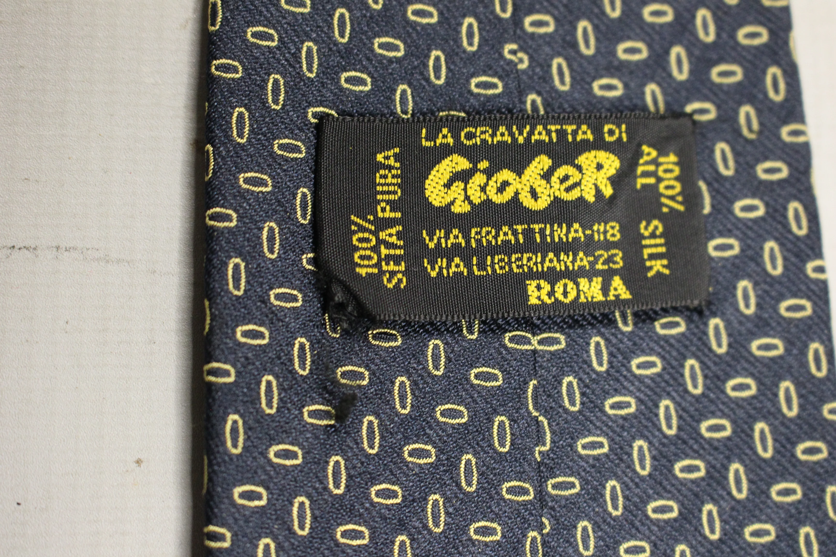 LA CRAVATTA DI Giober Silk Necktie Tie - Length 58" - Used - Image 3