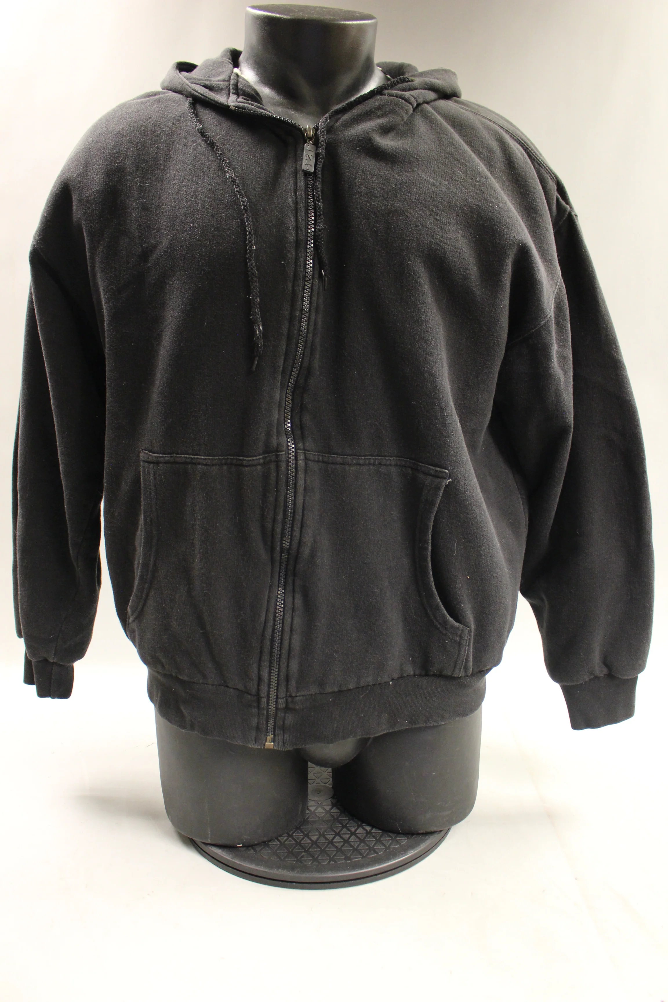 Lake n' Trail Fleece Lined Zip Up Hoodie - Large - Black - Heavy Sweatshirt