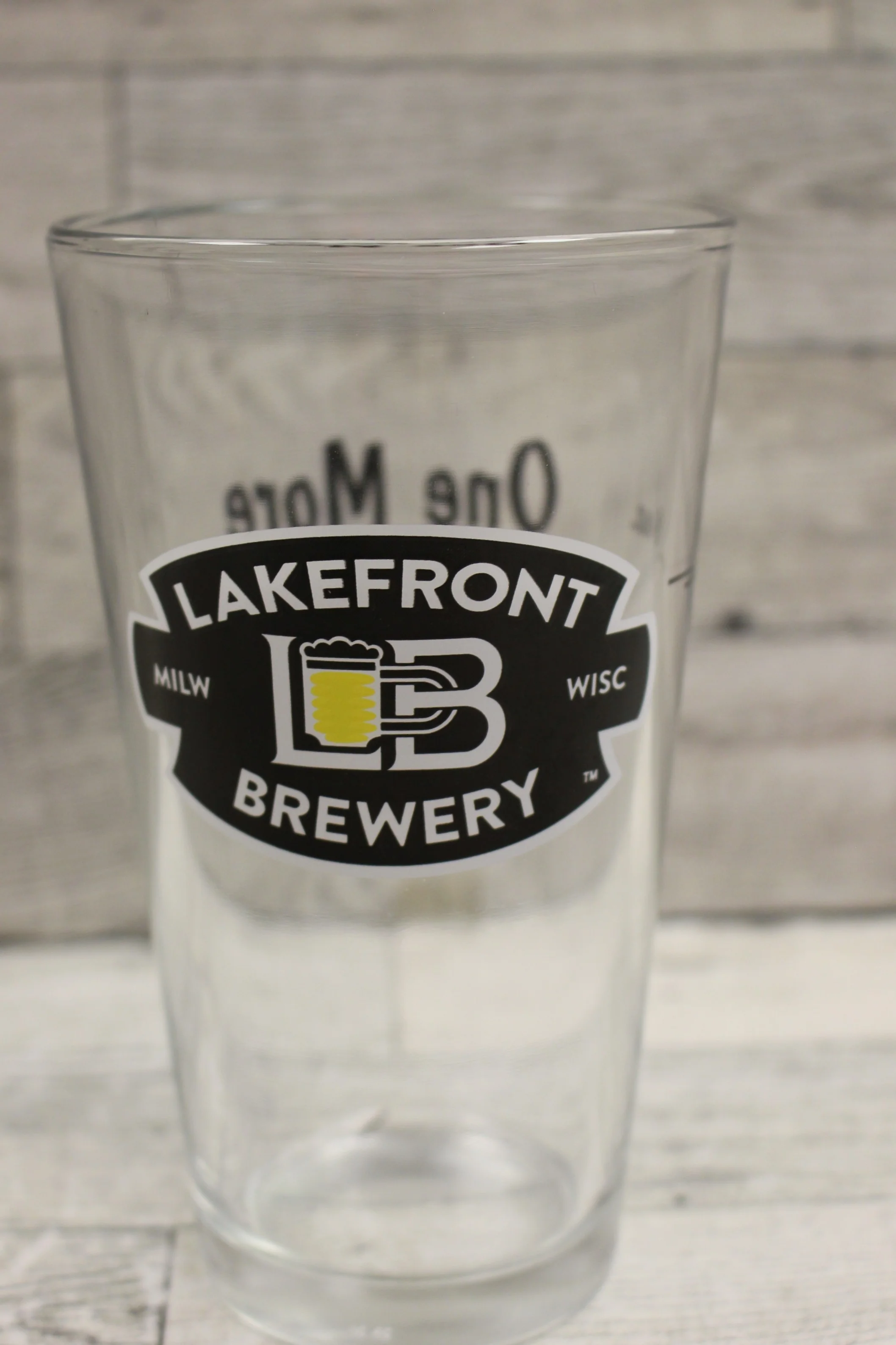 Lakefront Brewery Glass - One More Then We Go! - Milwaukee WI - Used
