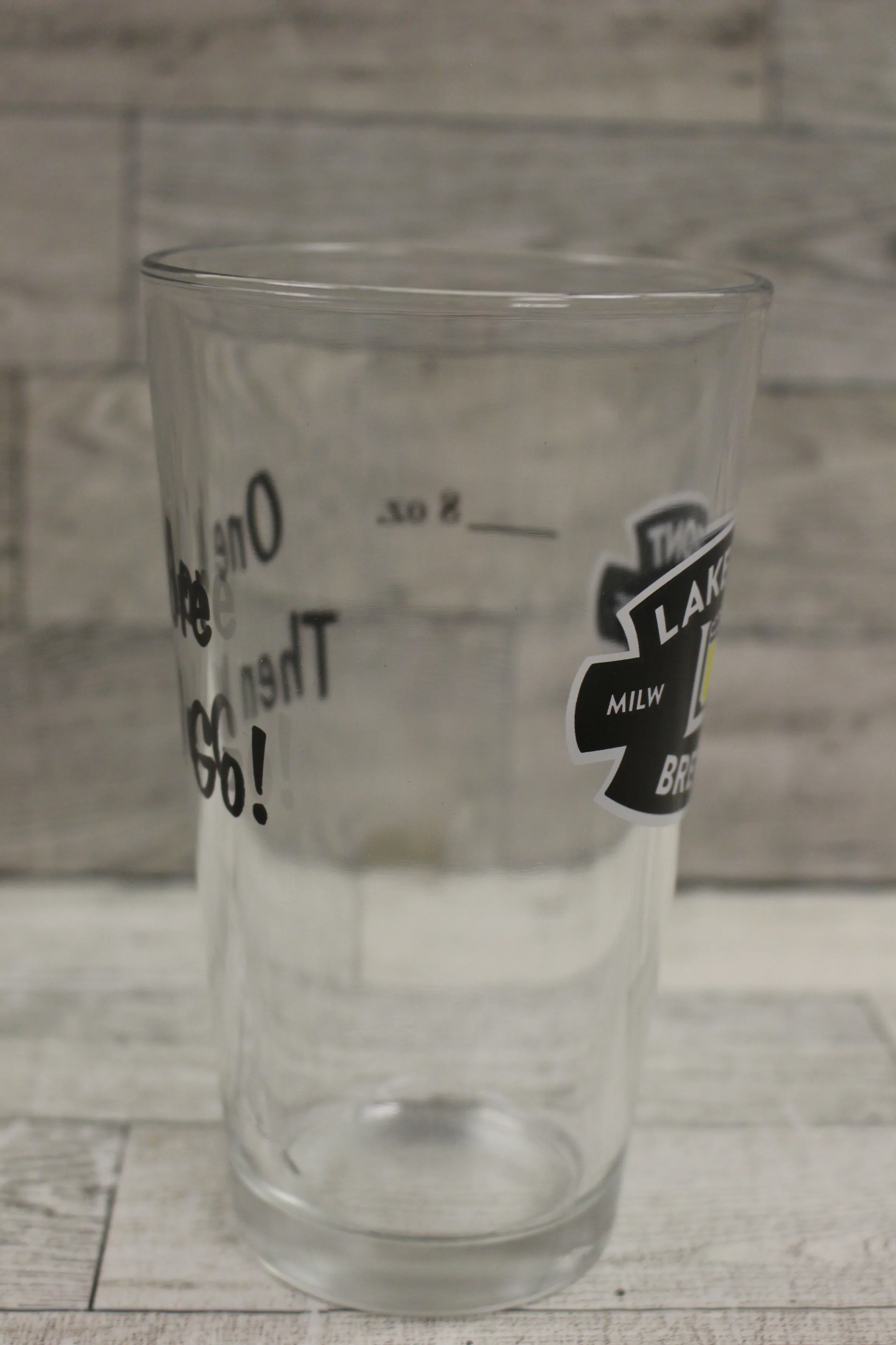 Lakefront Brewery Glass - One More Then We Go! - Milwaukee WI - Used - Image 4