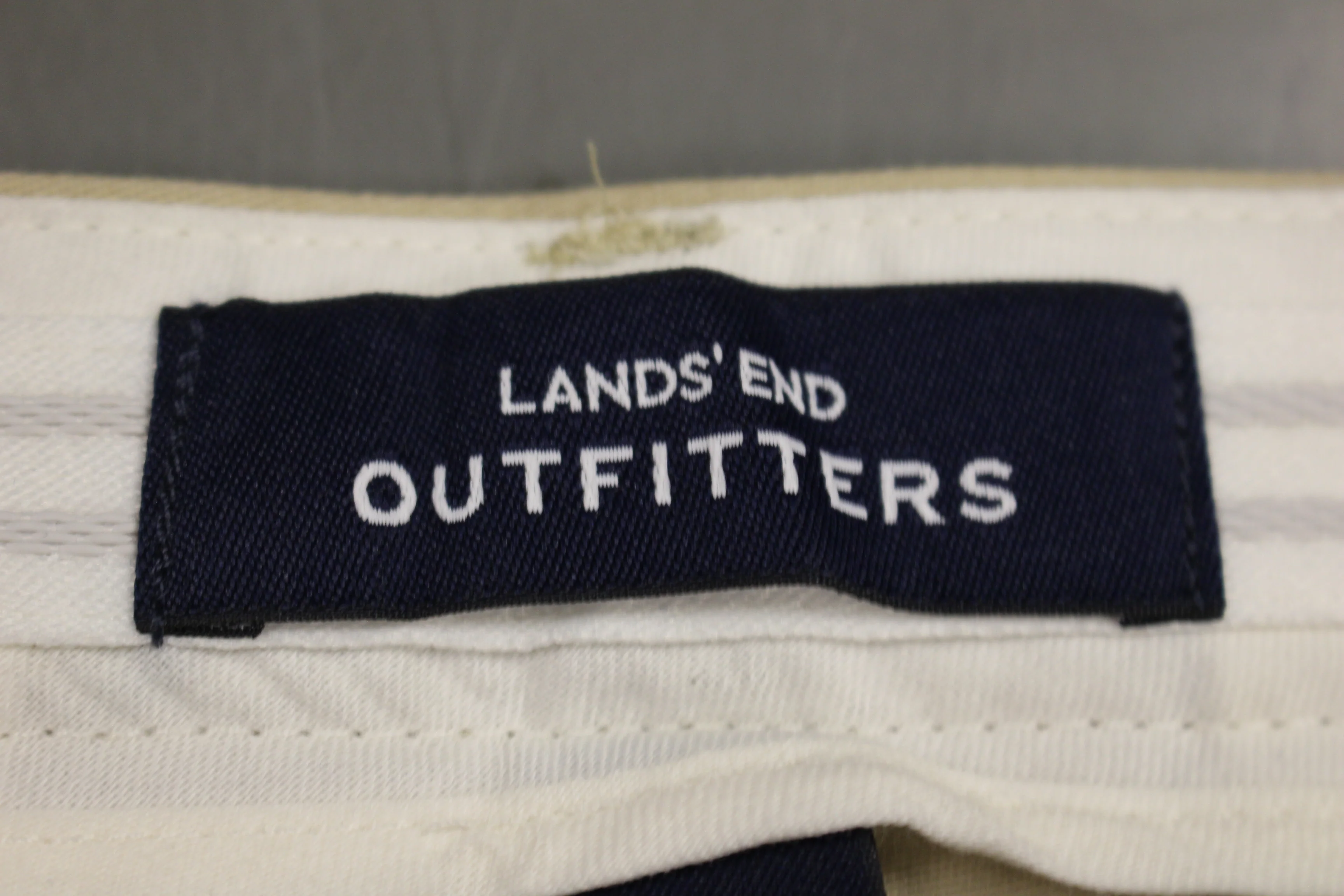 Lands' End Outfitters Men's Traditional Plain Khaki Chino Pants - Size: 42MR - New - Image 4