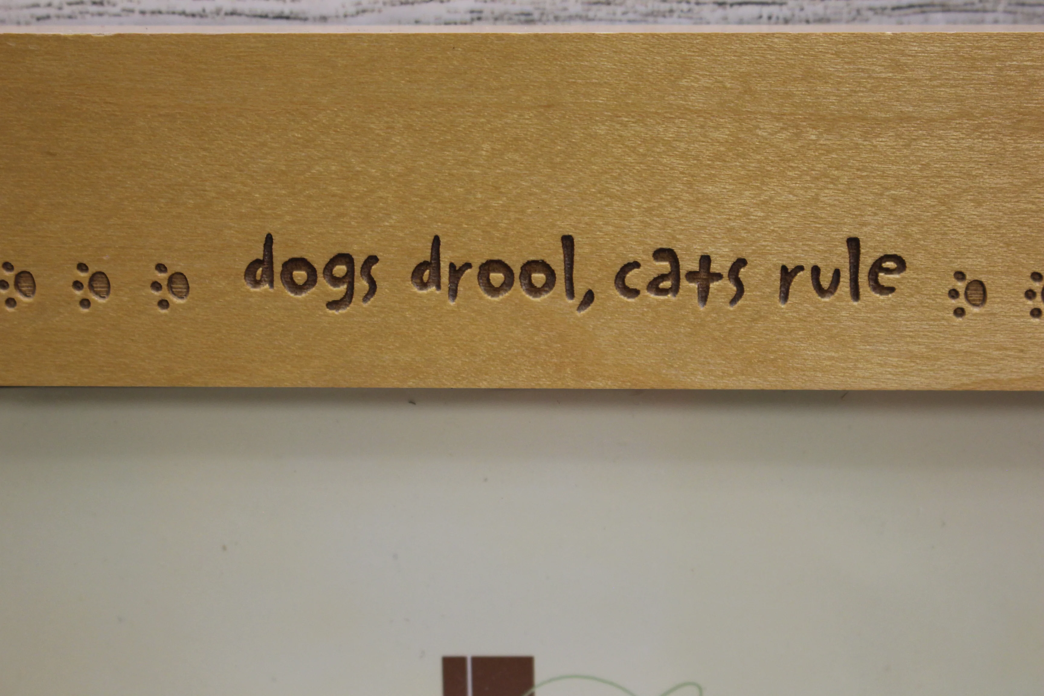 Lasercraft Dogs Drool, Cats Rule 4" x 6" Picture Frame - New - Image 4