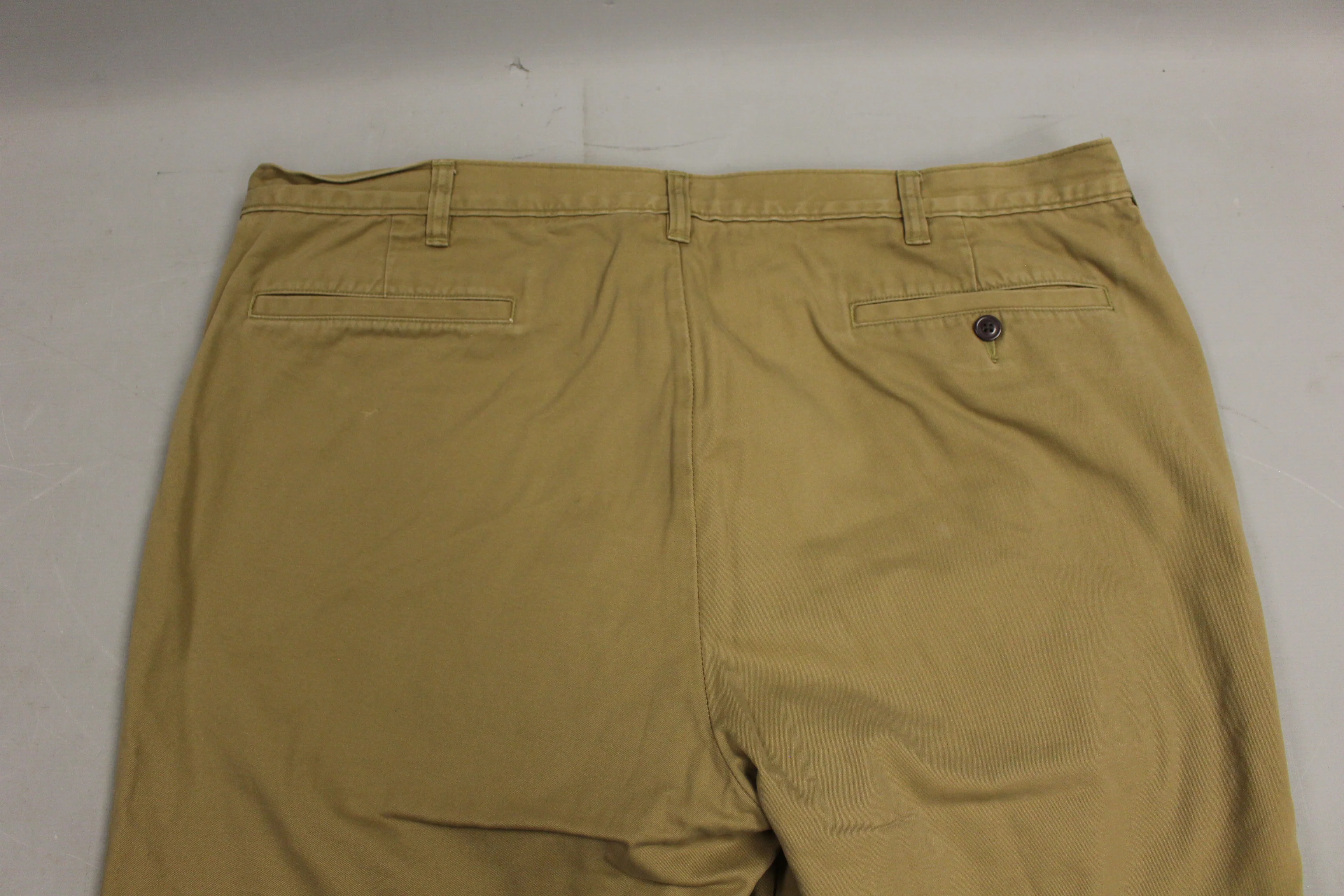 LL Bean Men's Tan Trousers with Plaid Lining - Size: 42 - Used - Image 7