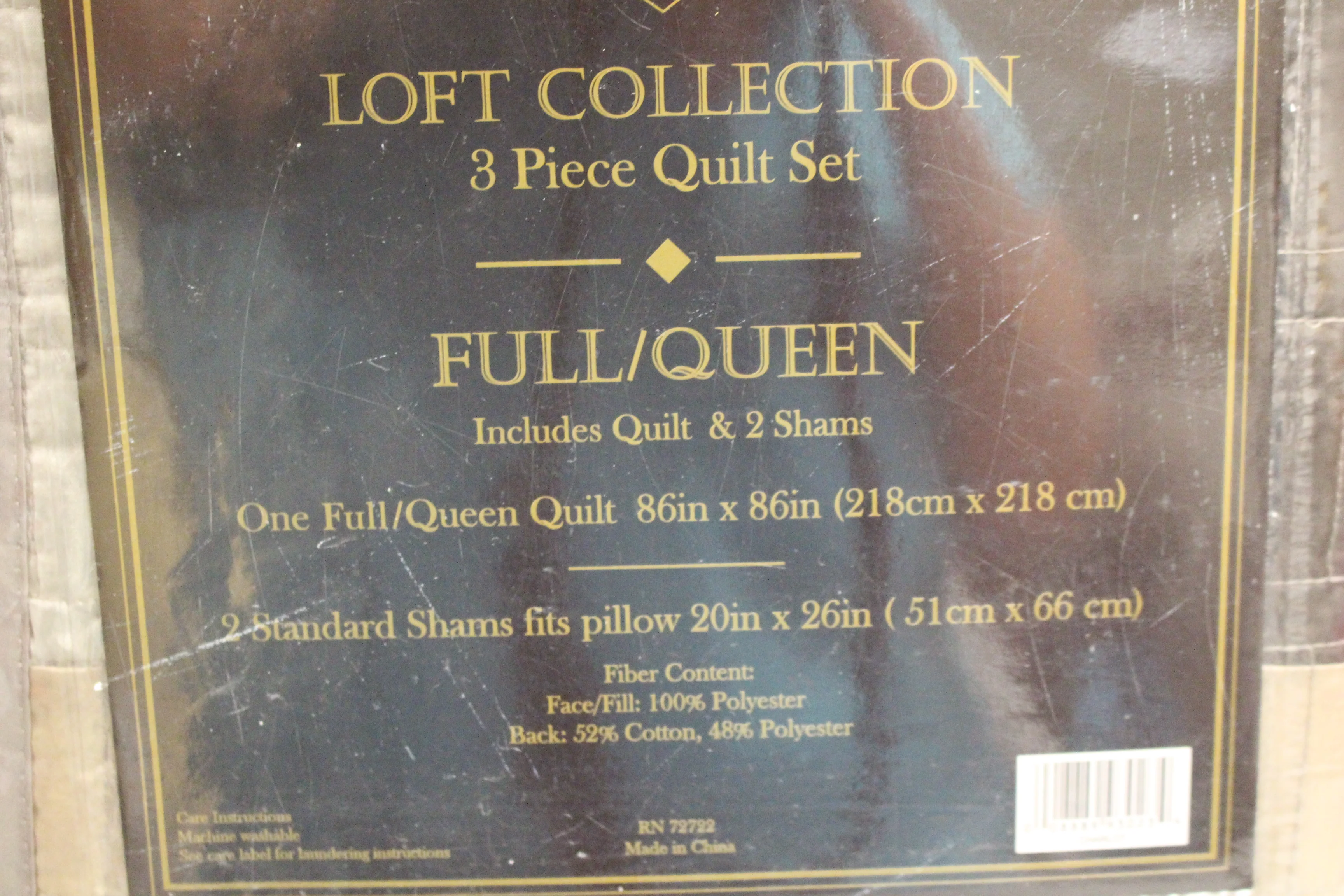 Loft Collection 3 Piece Quilt Set - Charlot - Full/Queen - New - Image 4