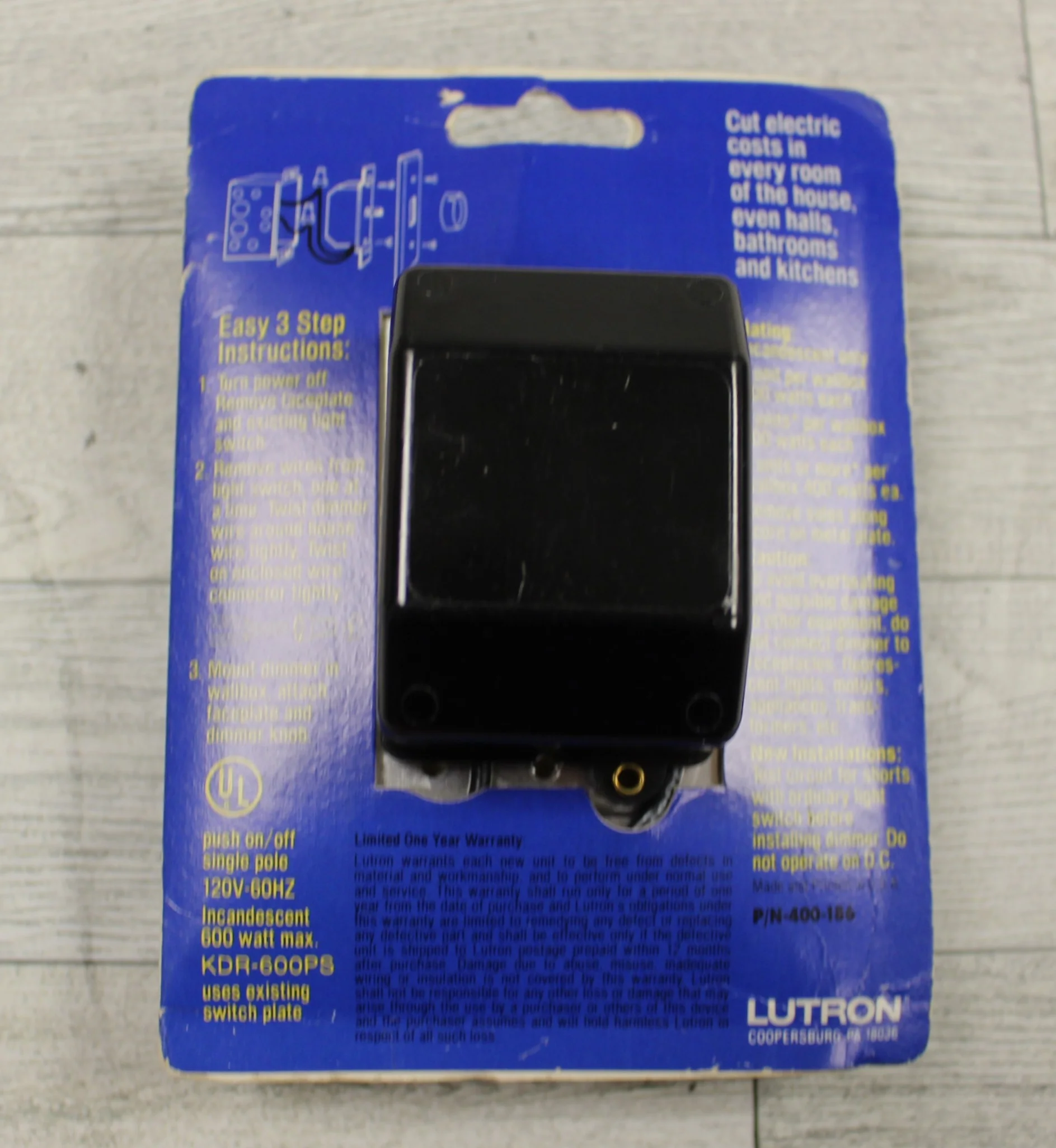 Lutron Light Dimmer Switch - KDR-600PS - New - Image 2