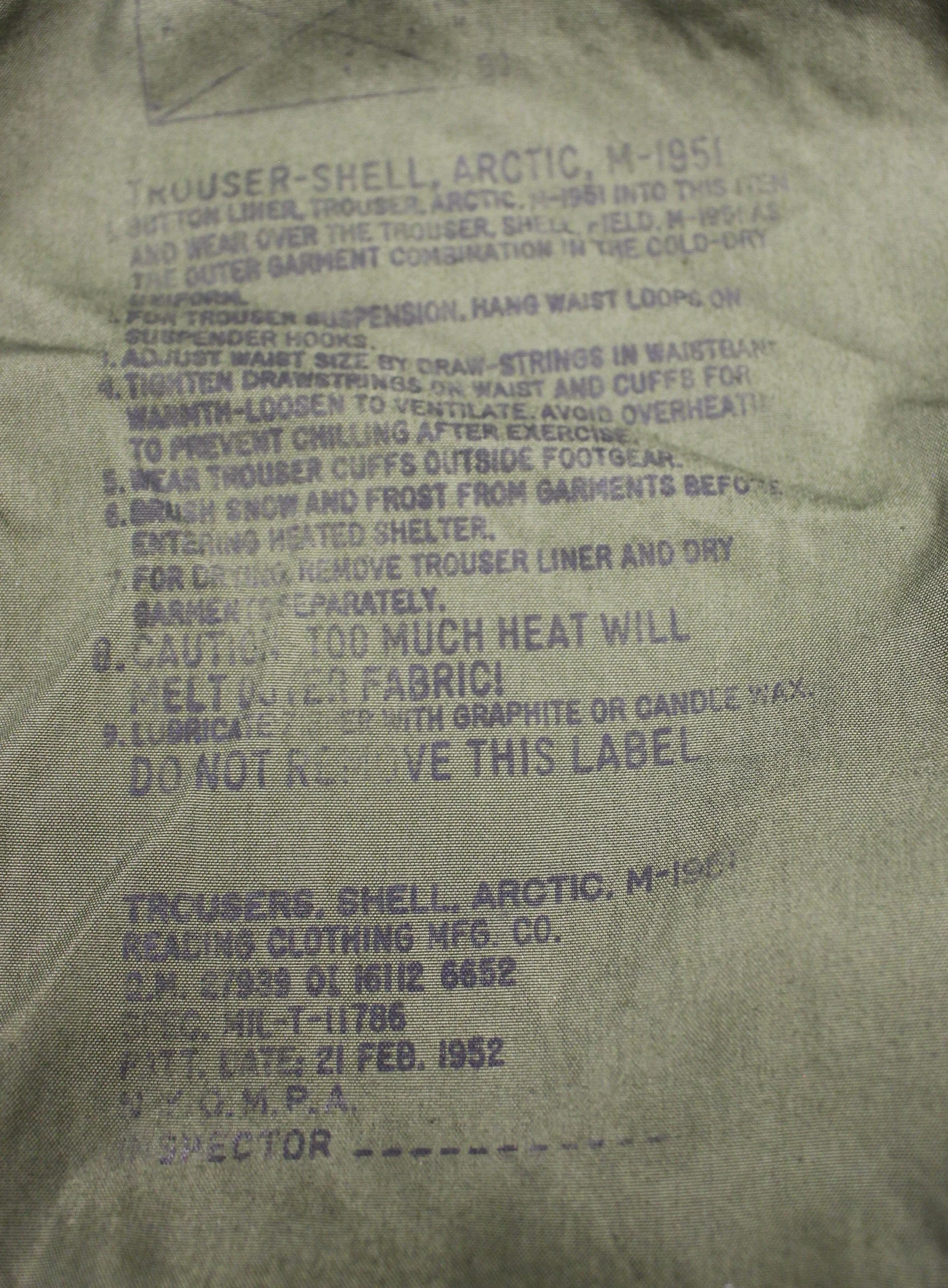 M-1951 Artic Shell Trousers - Medium - Used - Image 6