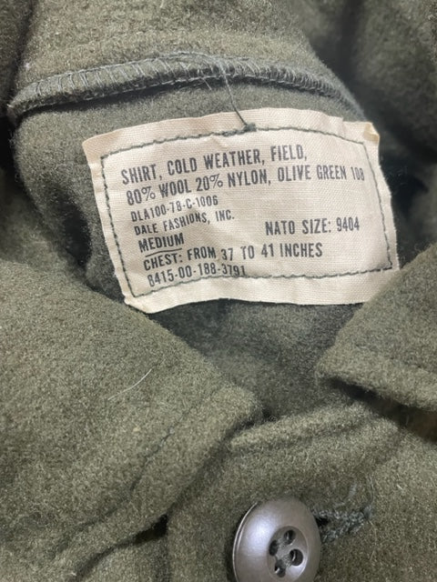 M-1951 Cold Weather Wool Nylon Field Shirts - Small & Medium - Used - Image 6