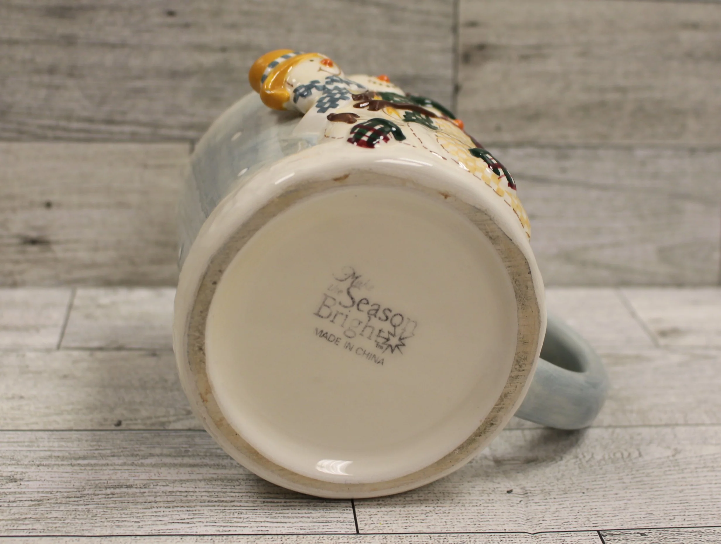 Make The Season Bright Snowman Winter Family Coffee Mug Cup - Used (Style 2) - Image 3