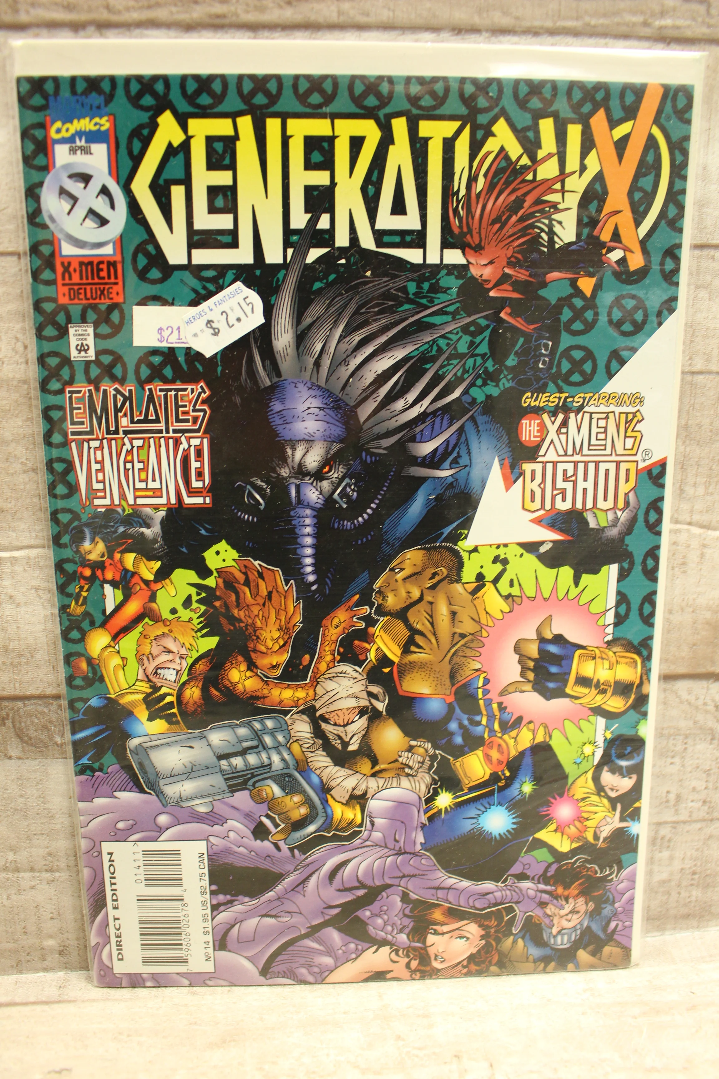 Marvel Generation X #14 1996 X-Men Bishop Jubilee Marvel Comic -Used