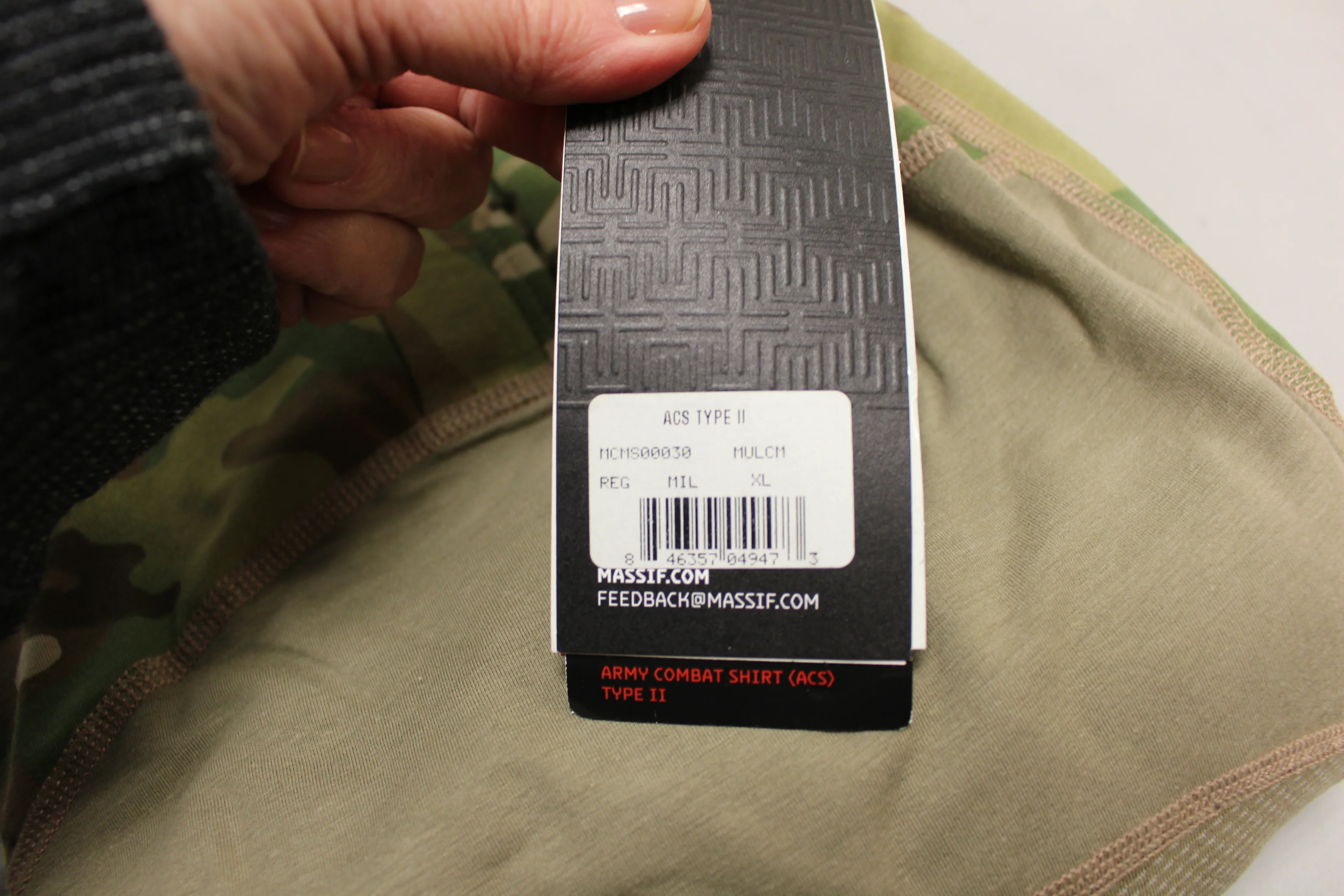 Massif Army Multicam/OCP ASC Type II Quarter Zip Combat Shirt (FR) - X-Lg - New - Image 6