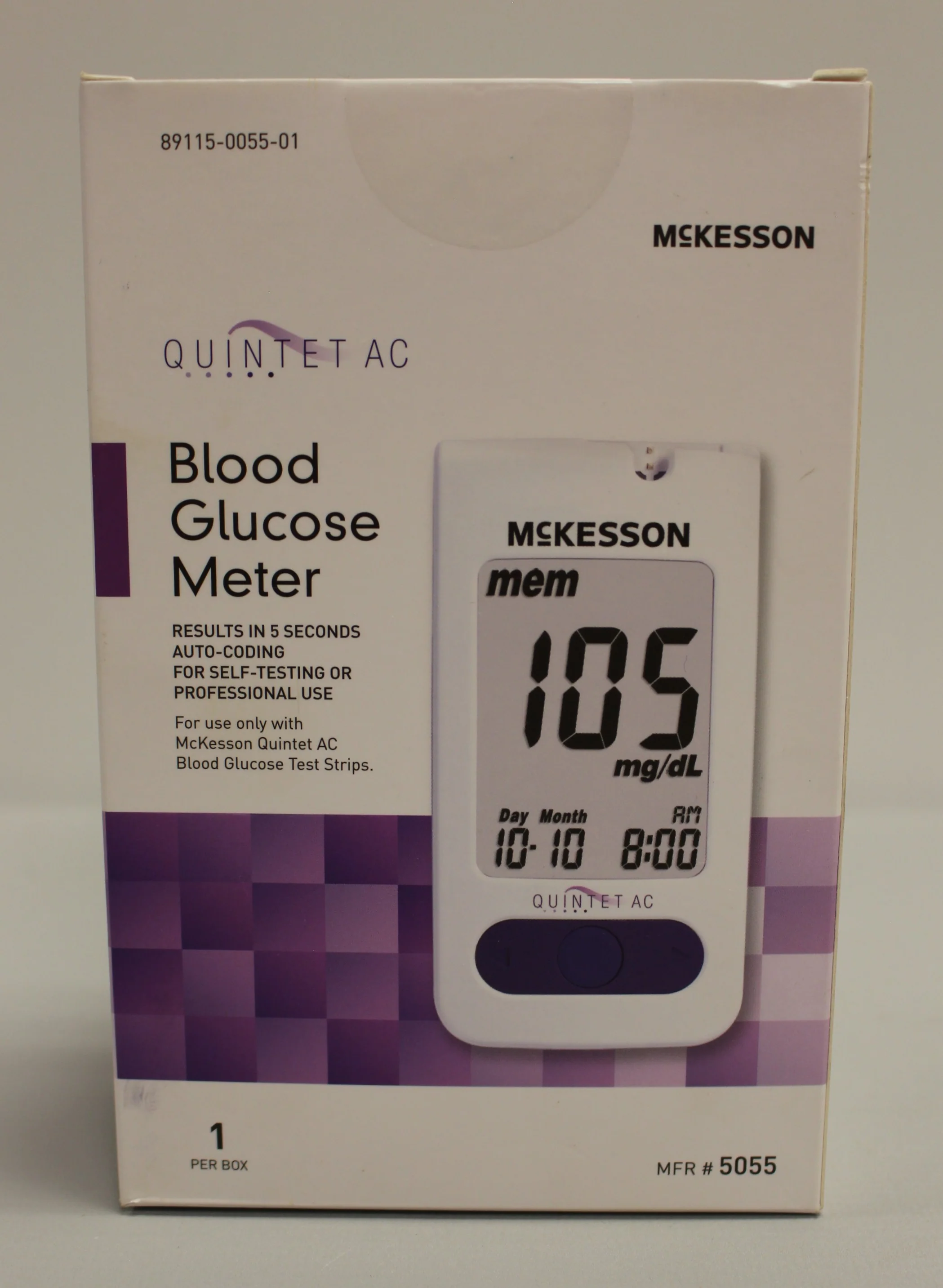 McKesson Blood Glucose Meter - 5055 - Quintet AC - New Damaged Bag - Image 2