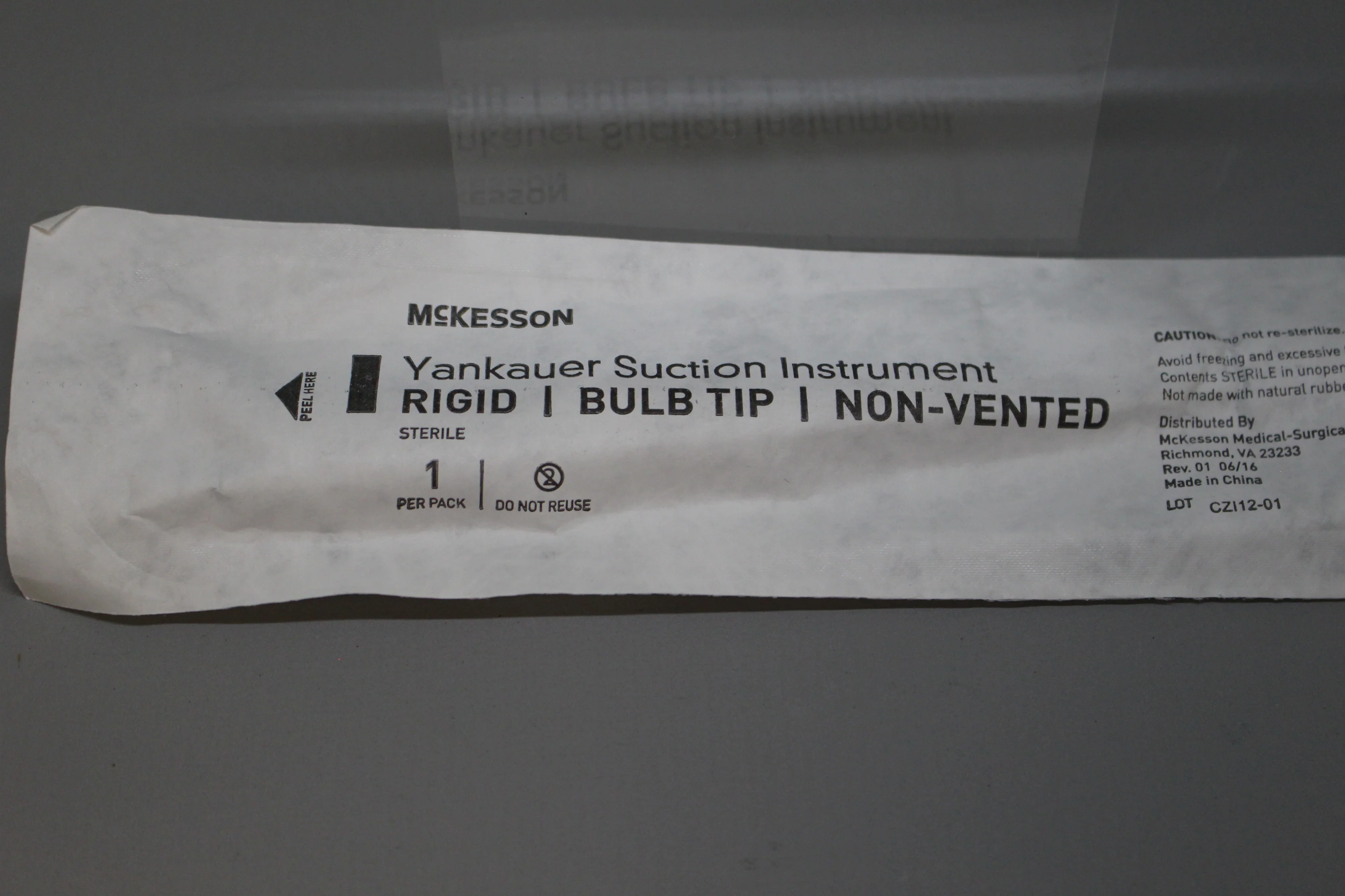 McKesson Yankauer Suction Instrument - Rigid - Bulb Tip - Non-Vented - New - Image 2